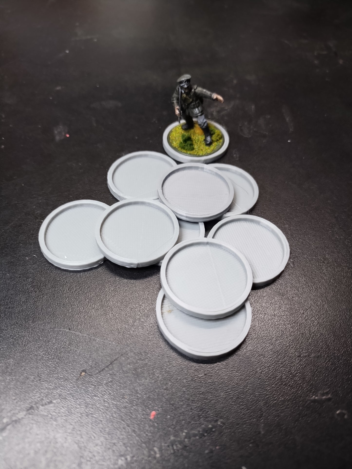 28mm ID tags for Miniatures x10 - Grey