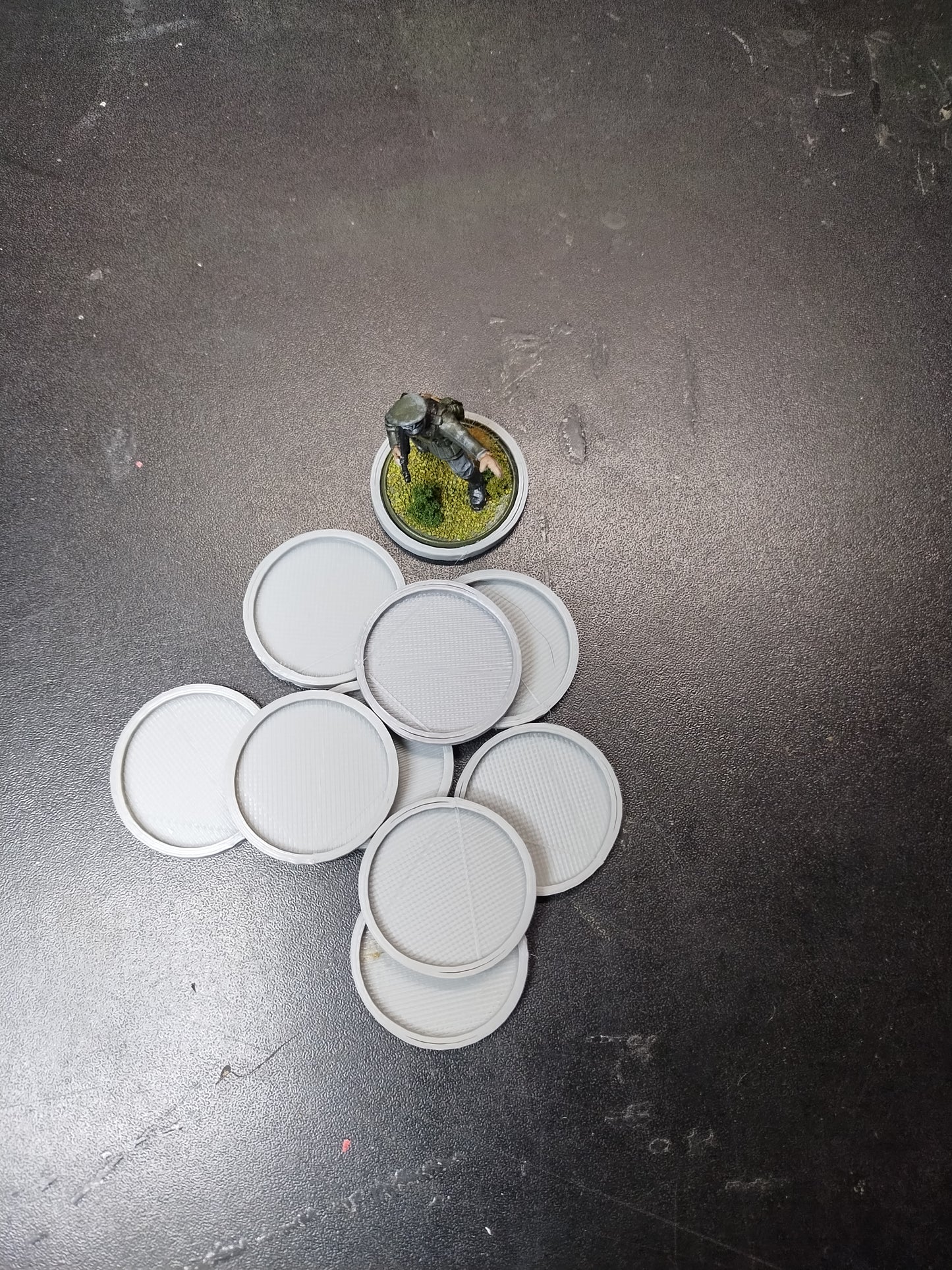 28mm ID tags for Miniatures x10 - Grey