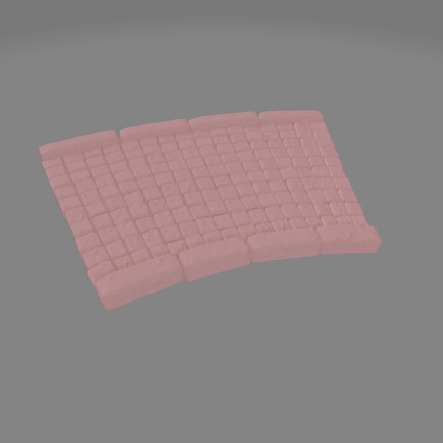 Cobblestone Road Curve Short x1 - Commissioned