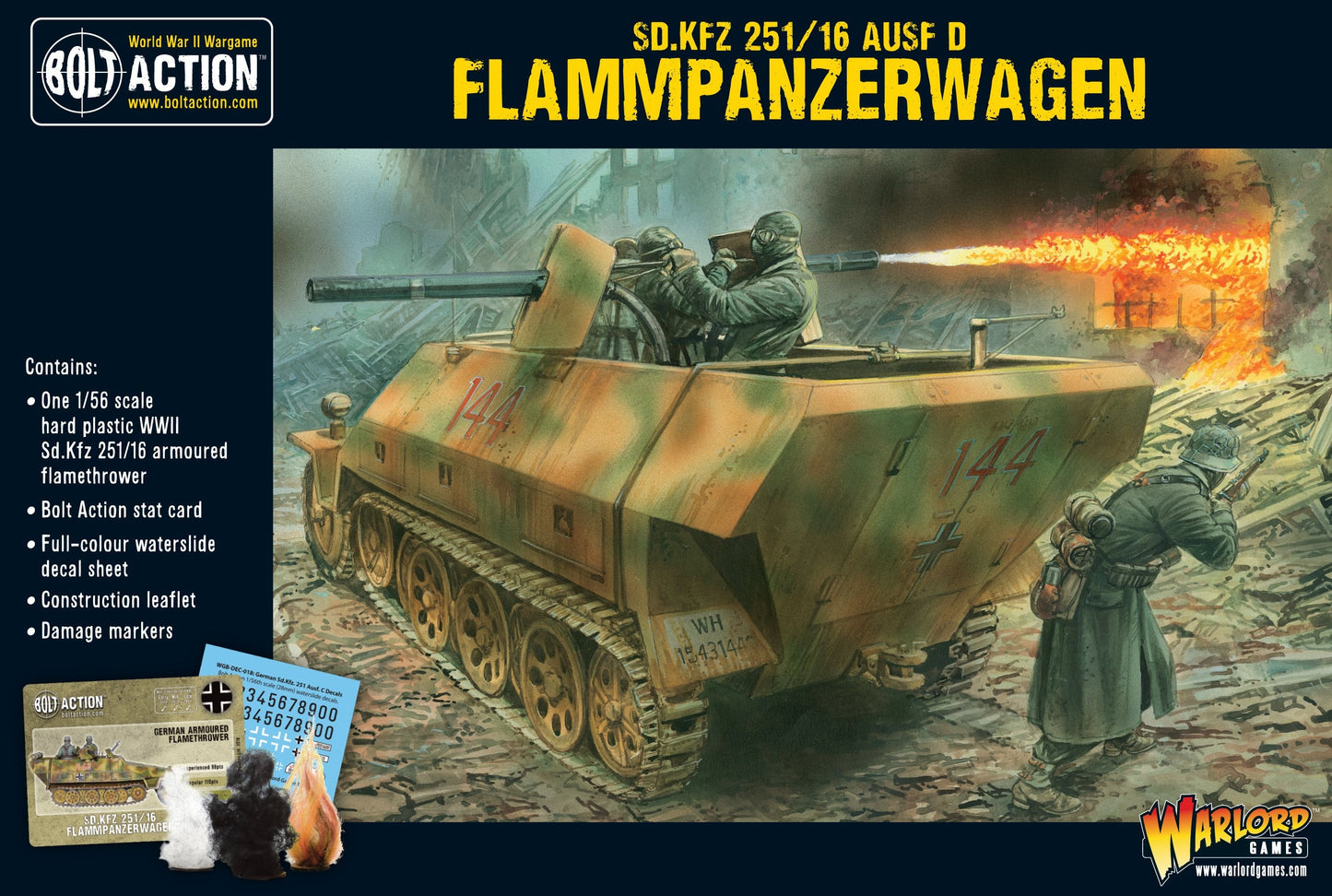 German Sd.Kfz 251/16 Ausf D Flammpanzerwagen - Bolt Action