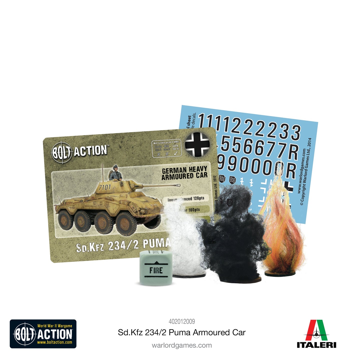 German Sd.Kfz 234/2 (Puma) Armoured Car - Bolt Action