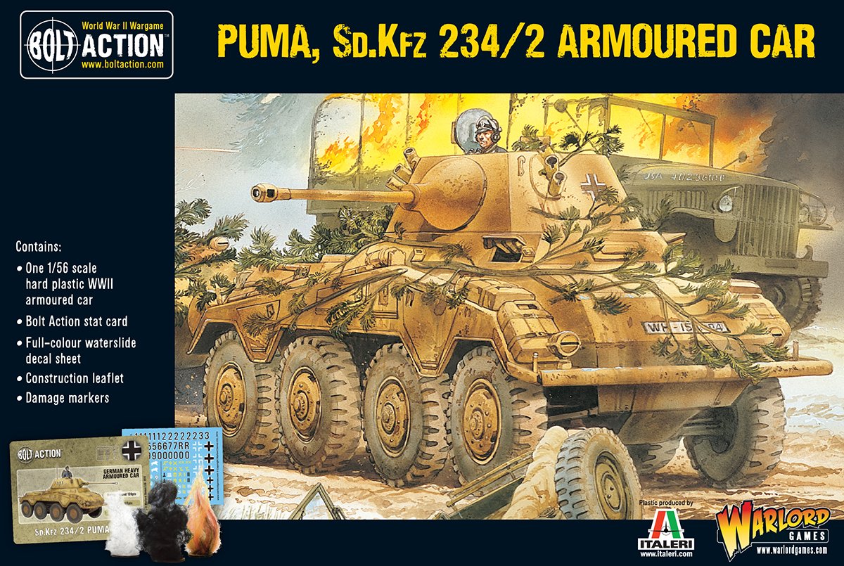 German Sd.Kfz 234/2 (Puma) Armoured Car - Bolt Action