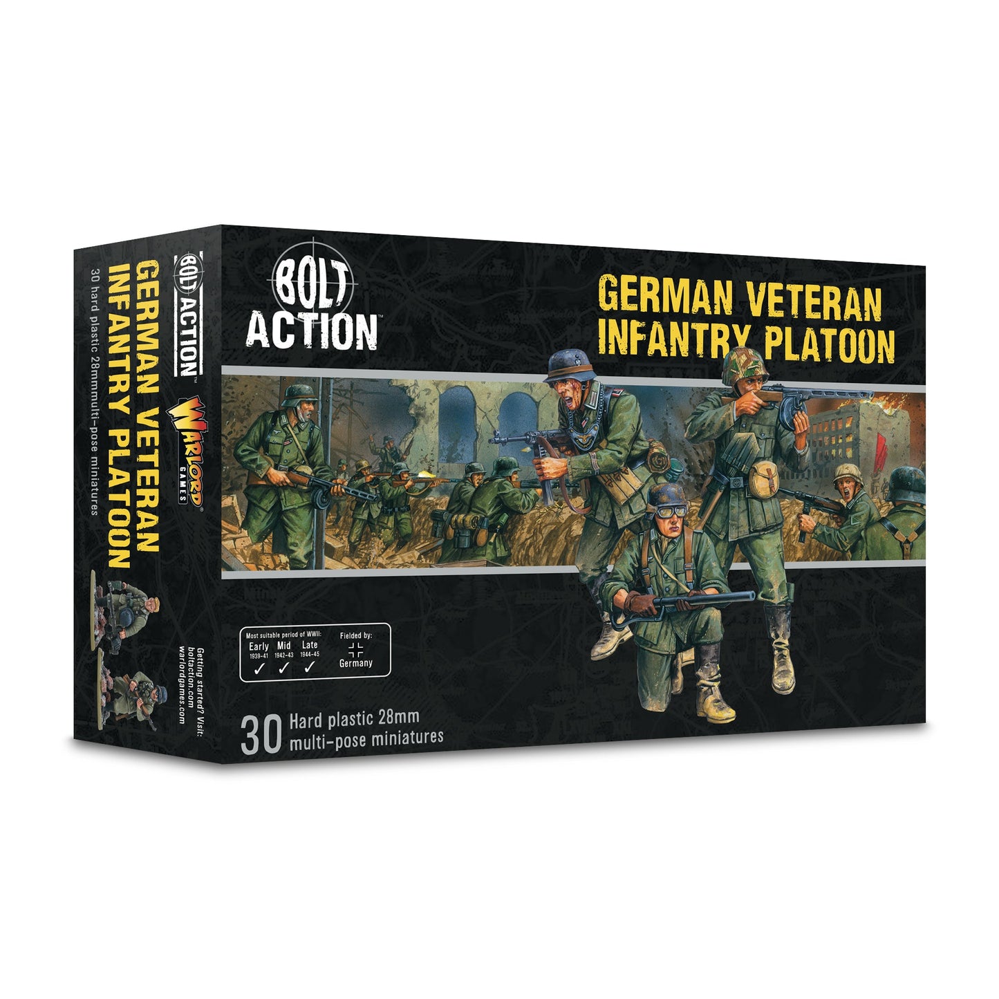 German Veterans Infantry Platoon - Bolt Action