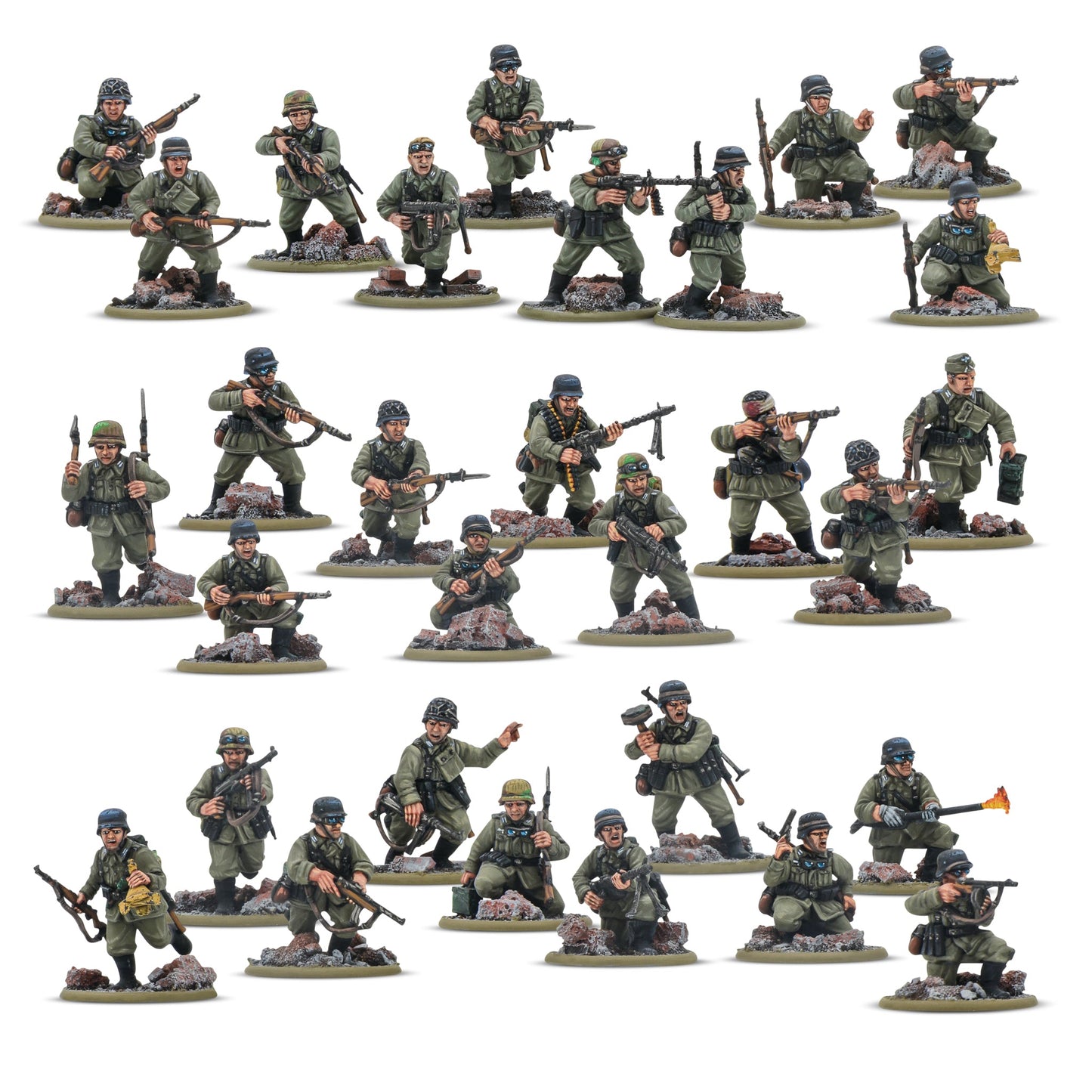 German Veterans Infantry Platoon - Bolt Action