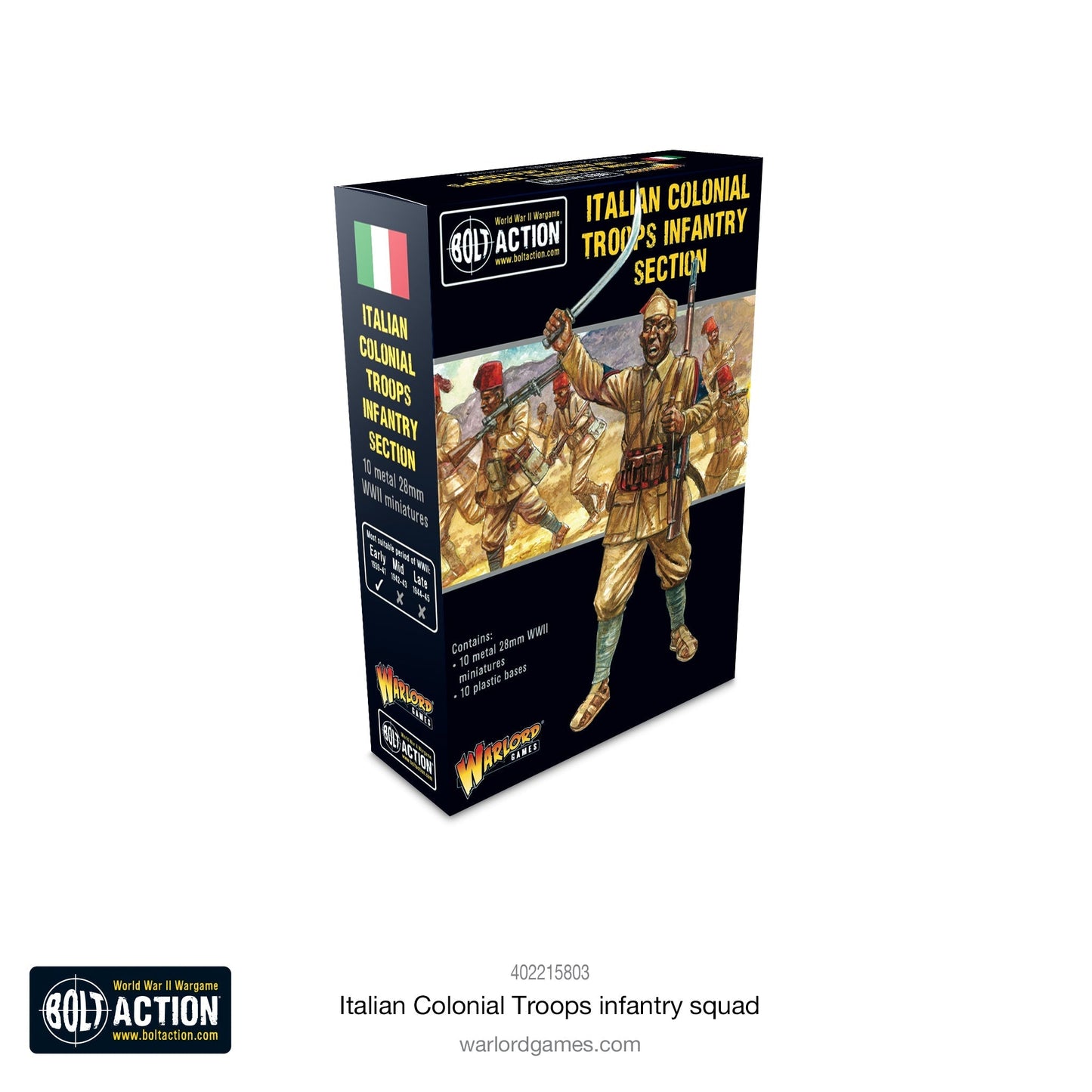 Italian Colonial Troops Infantry squad - Bolt Action