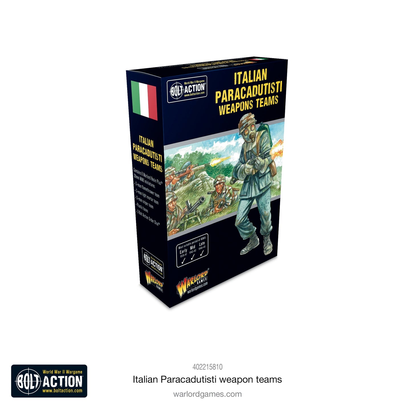 Italian Paracadutisti Weapons Teams - Bolt Action
