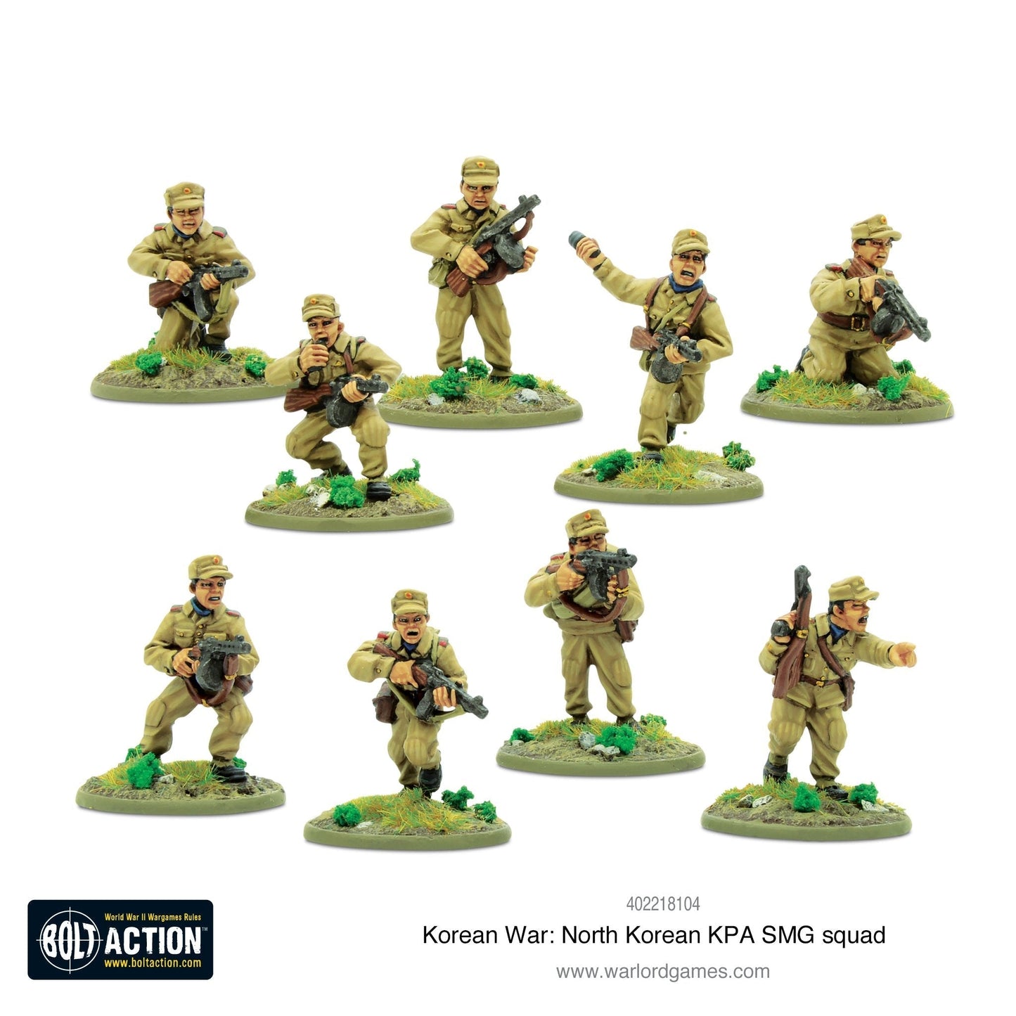North Korean KPA SMG Squad - Bolt Action