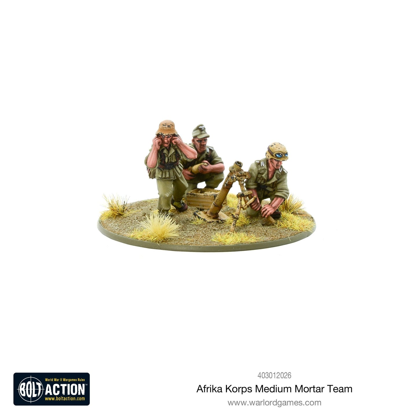 German Afrika Korps Medium Mortar Team - Bolt Action