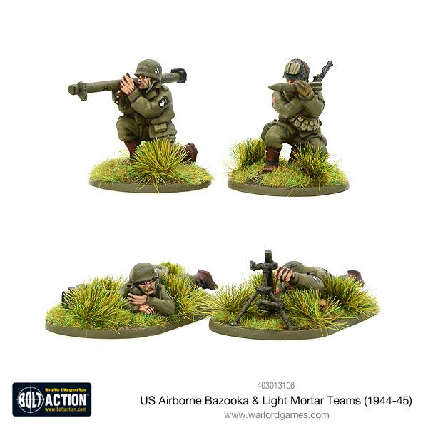 US Airborne Bazooka & Light Mortar Teams '44-'45 - Bolt Action