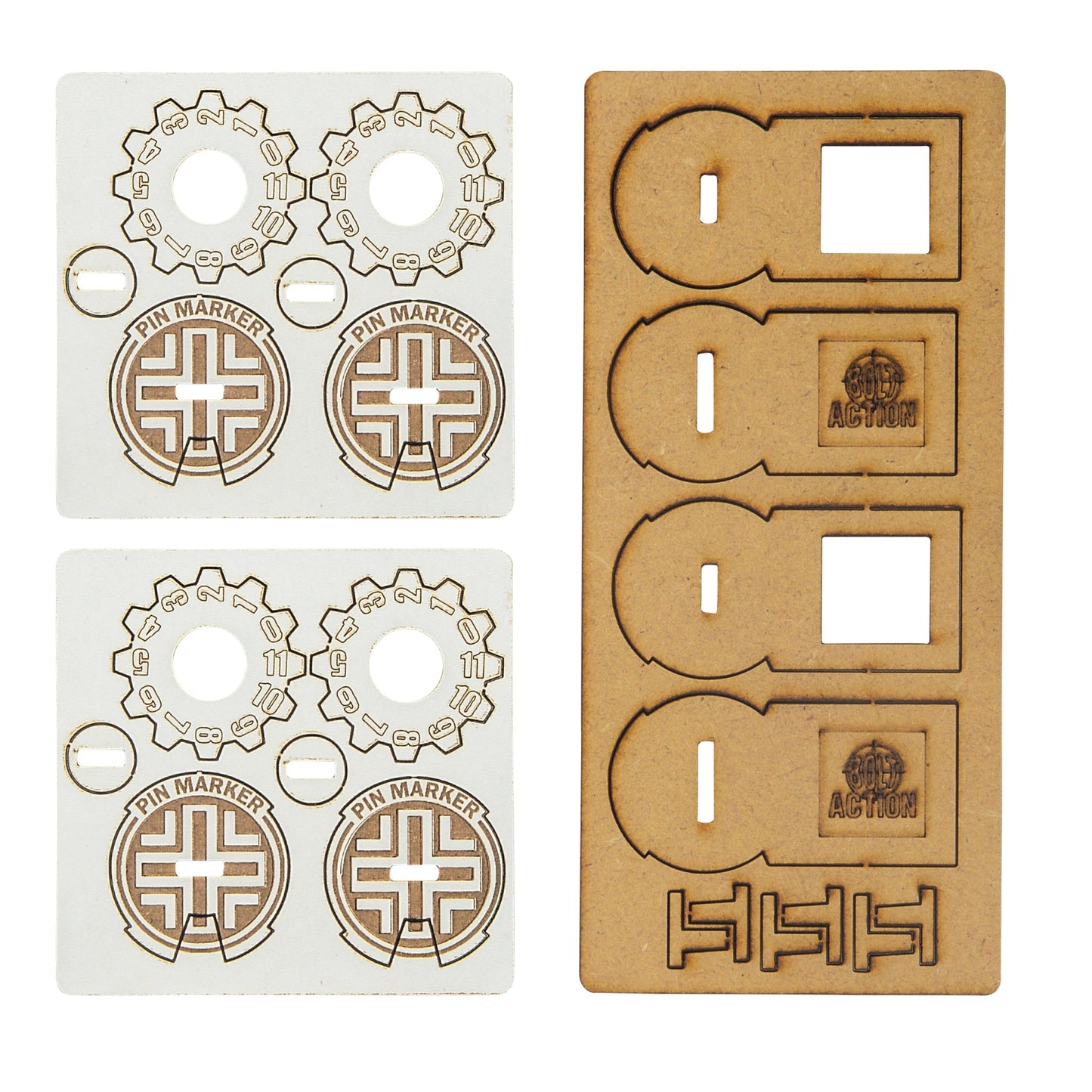 Bolt Action Unit Pin Markers - German