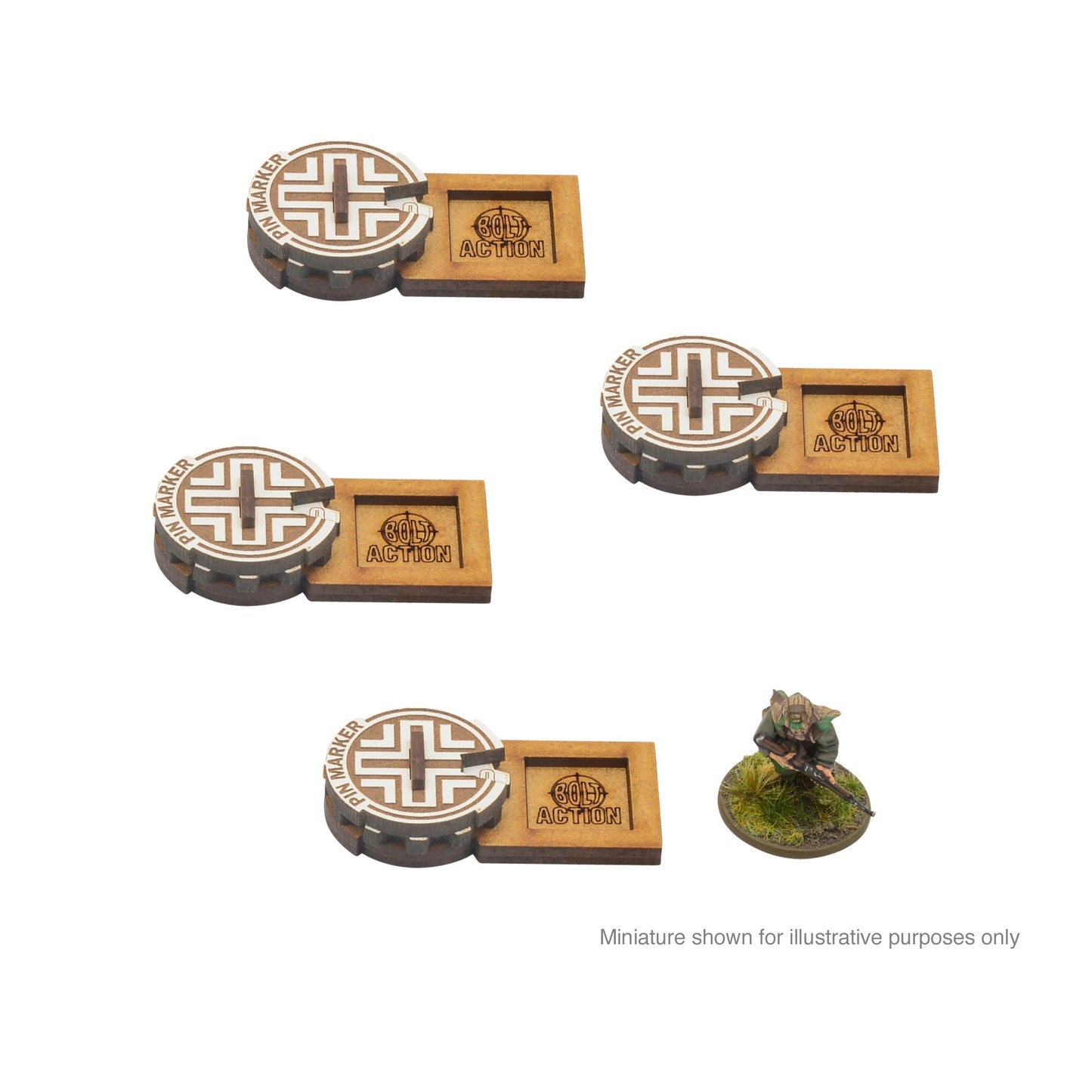 Bolt Action Unit Pin Markers - German