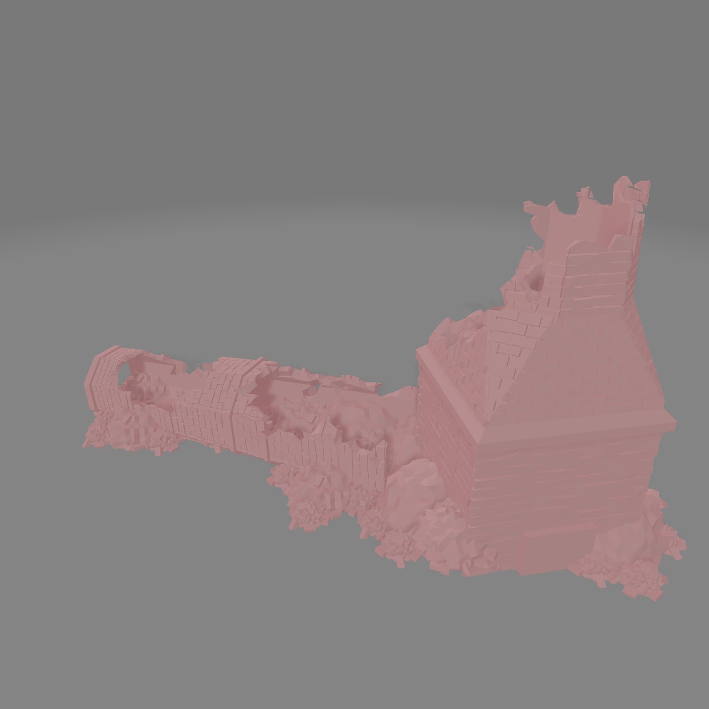 Leningrad Collapsed Brick Chimney - Commissioned