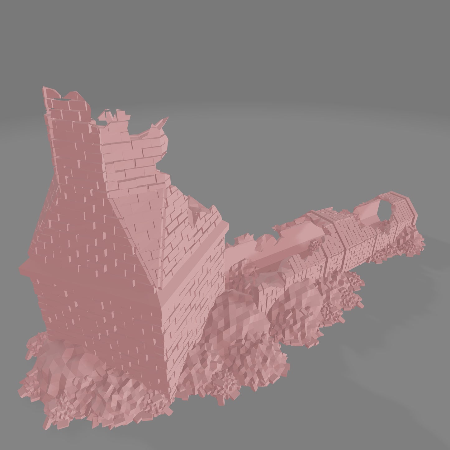 Leningrad Collapsed Brick Chimney - Commissioned