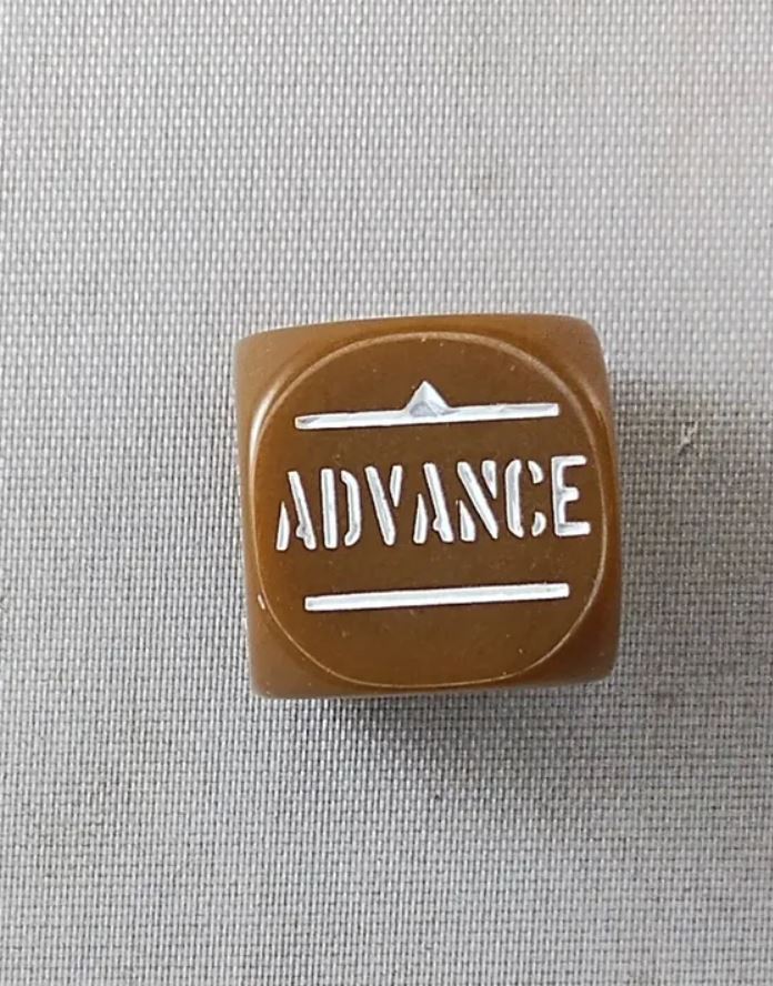 Bolt Action Orders Dice x1 - Brown - Used