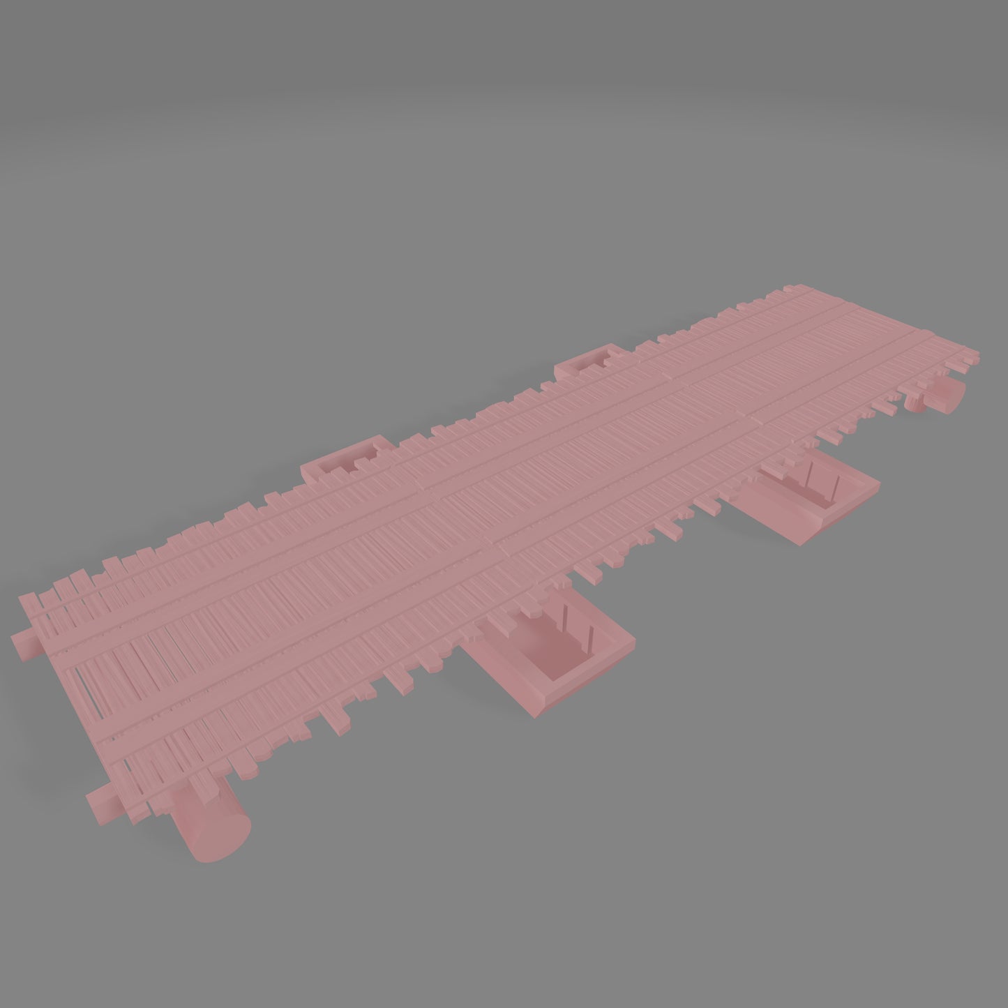 Log Pontoon Bridge - Commissioned