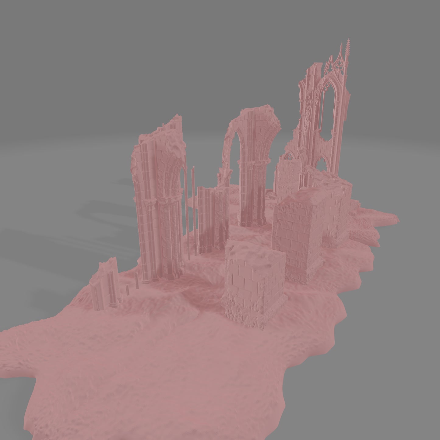 European Cathedral Ruin #2 - Commissioned