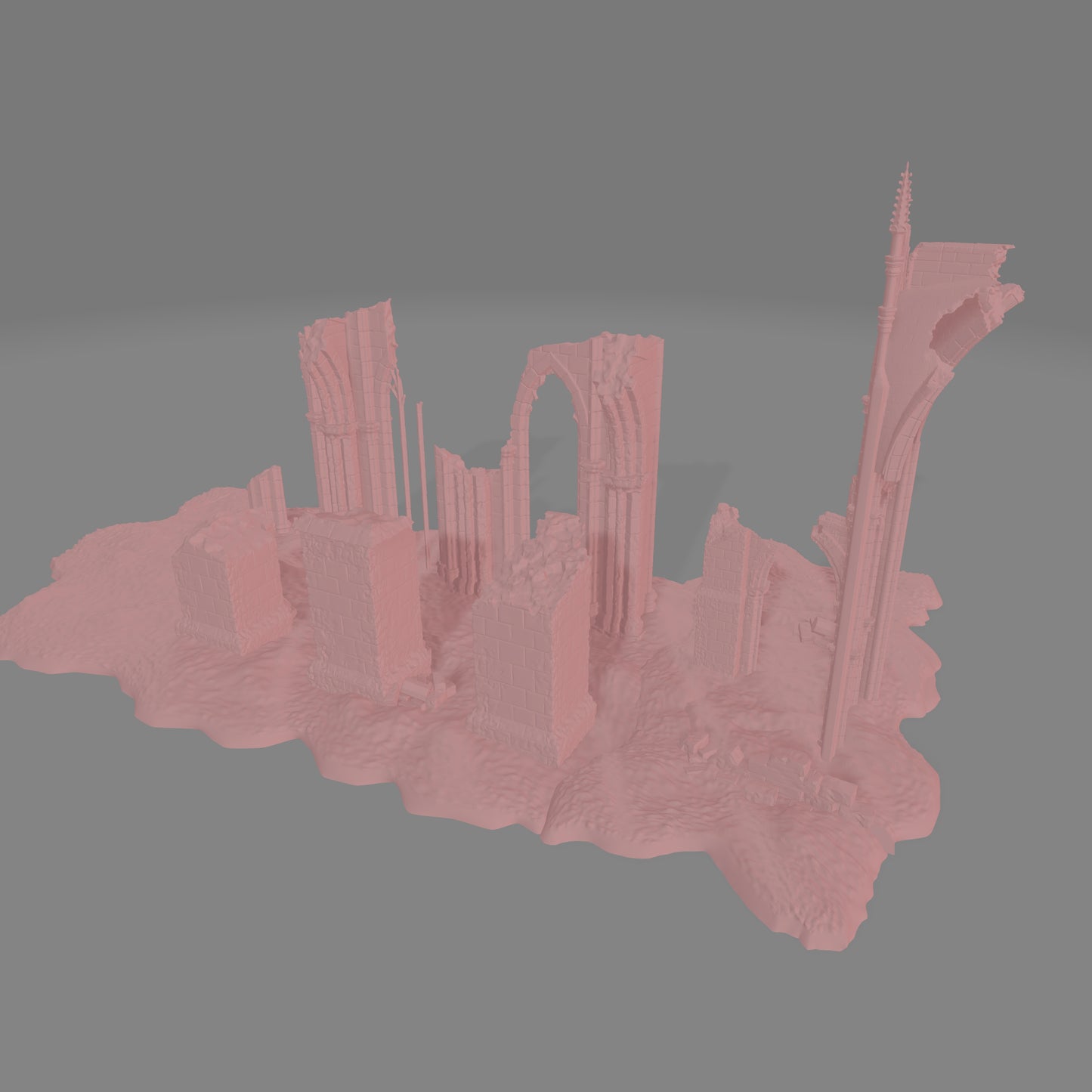 European Cathedral Ruin #2 - Commissioned