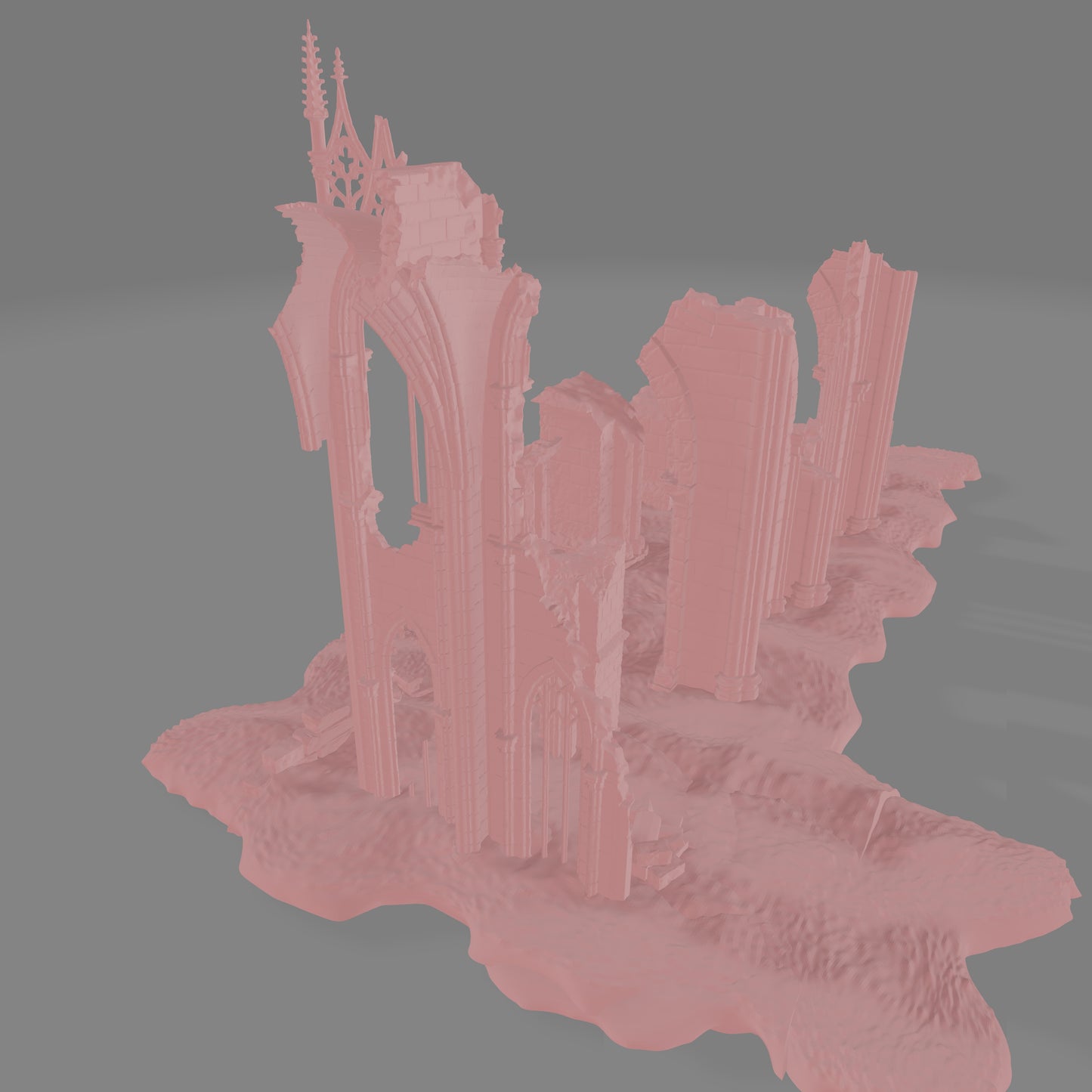 European Cathedral Ruin #2 - Commissioned