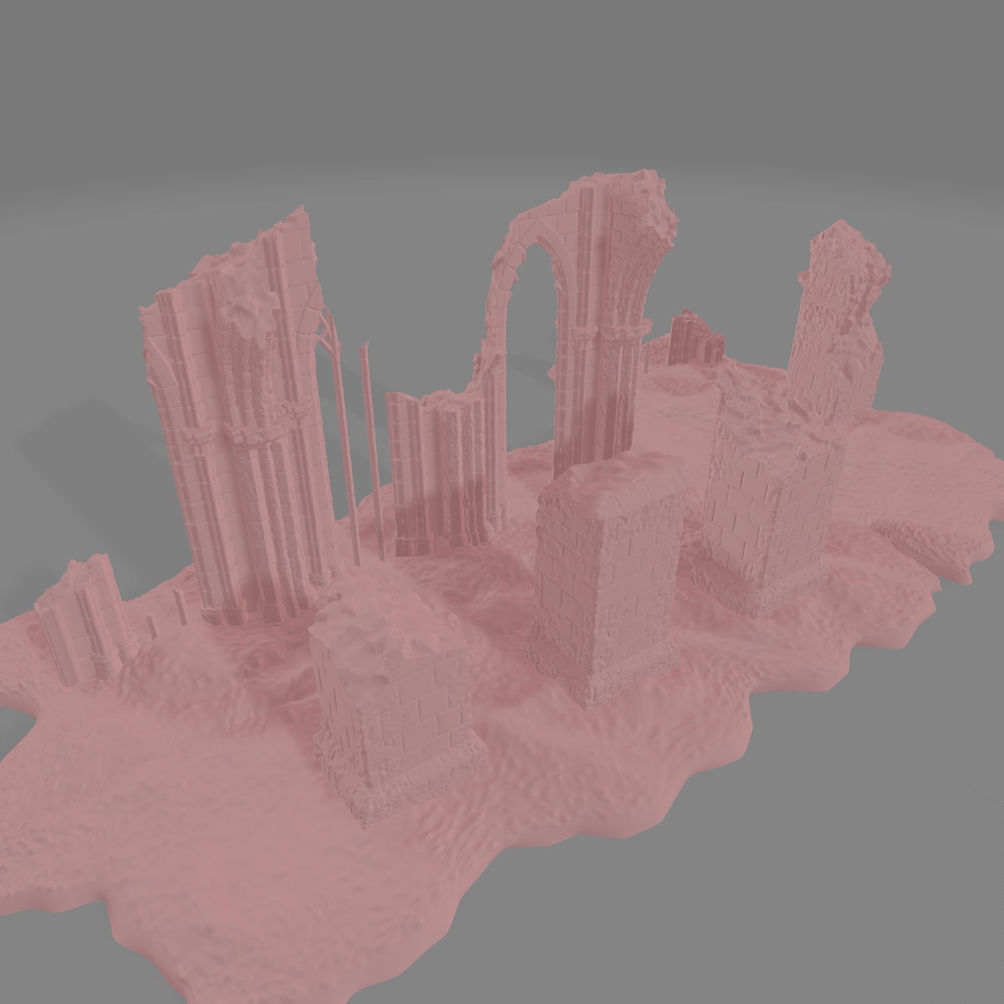 European Cathedral Ruin #3 - Commissioned