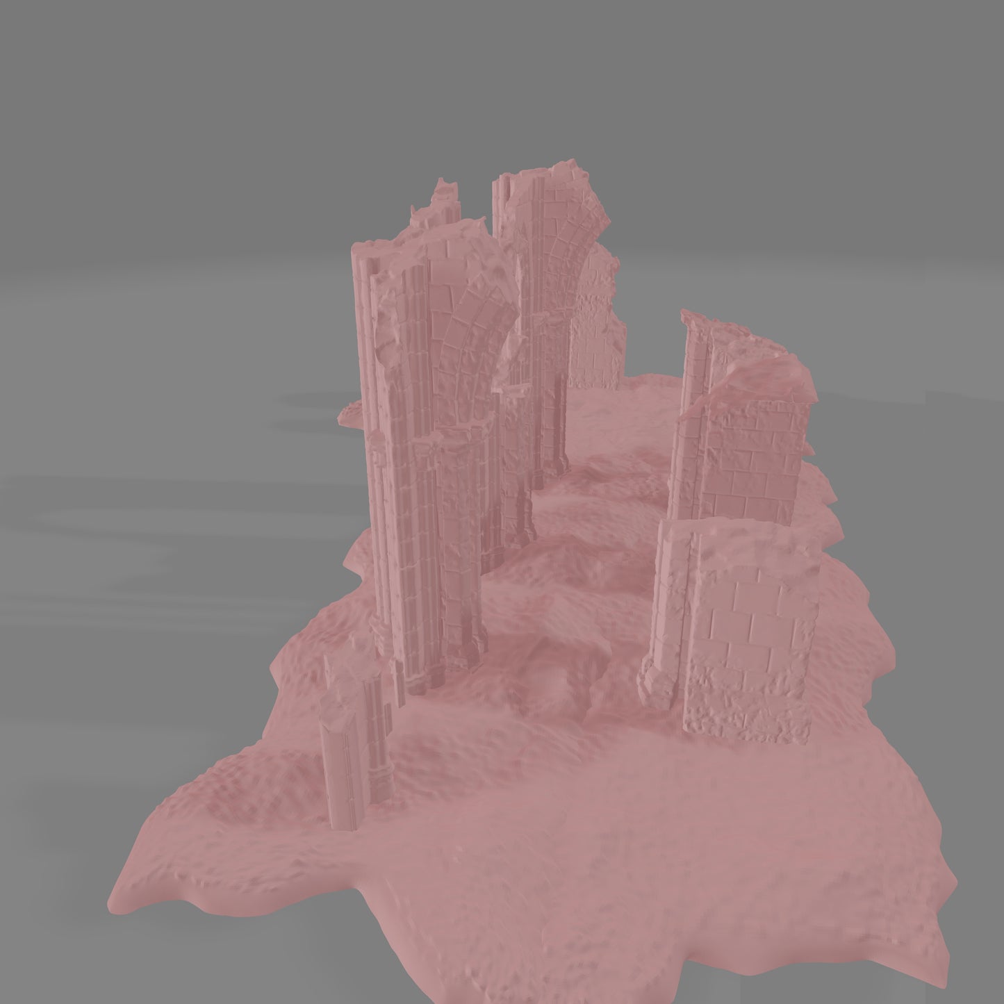 European Cathedral Ruin #3 - Commissioned