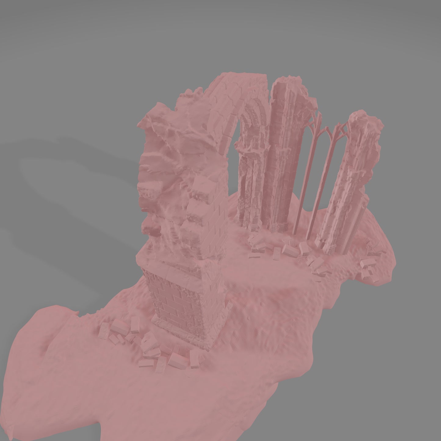 European Cathedral Ruin #1 - Commissioned