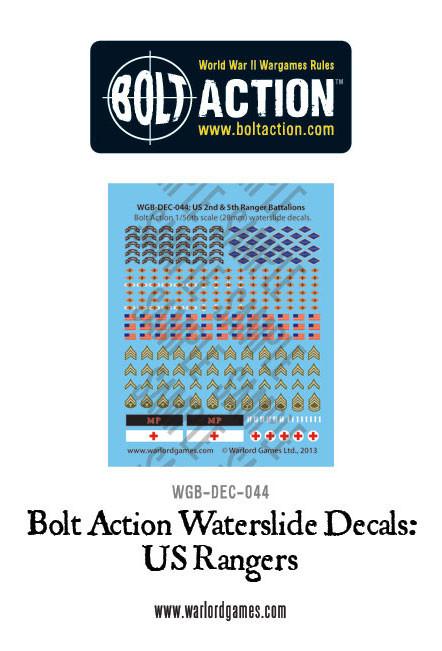 US Rangers Transfer - Bolt Action Decal