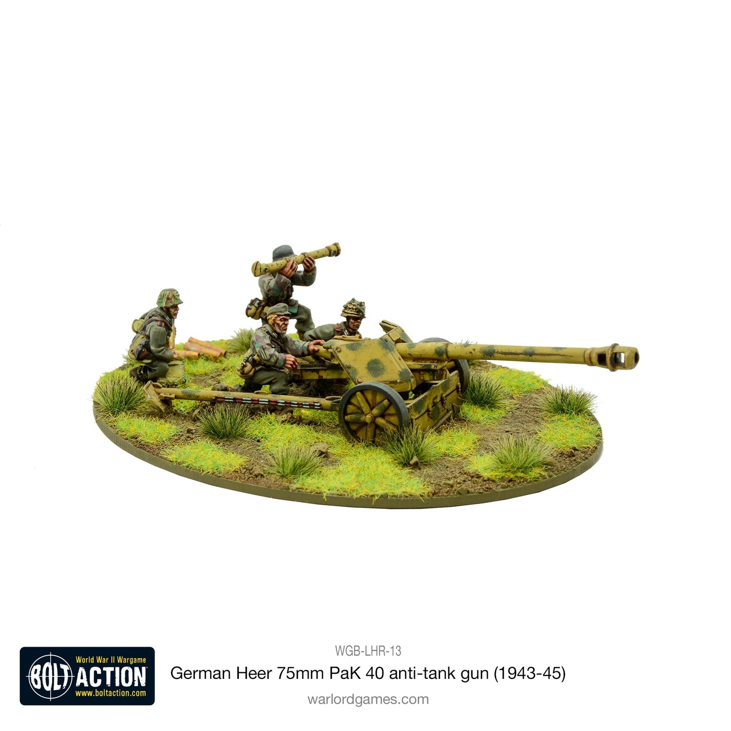 German Heer 75mm Pak 40 ATG - Bolt Action