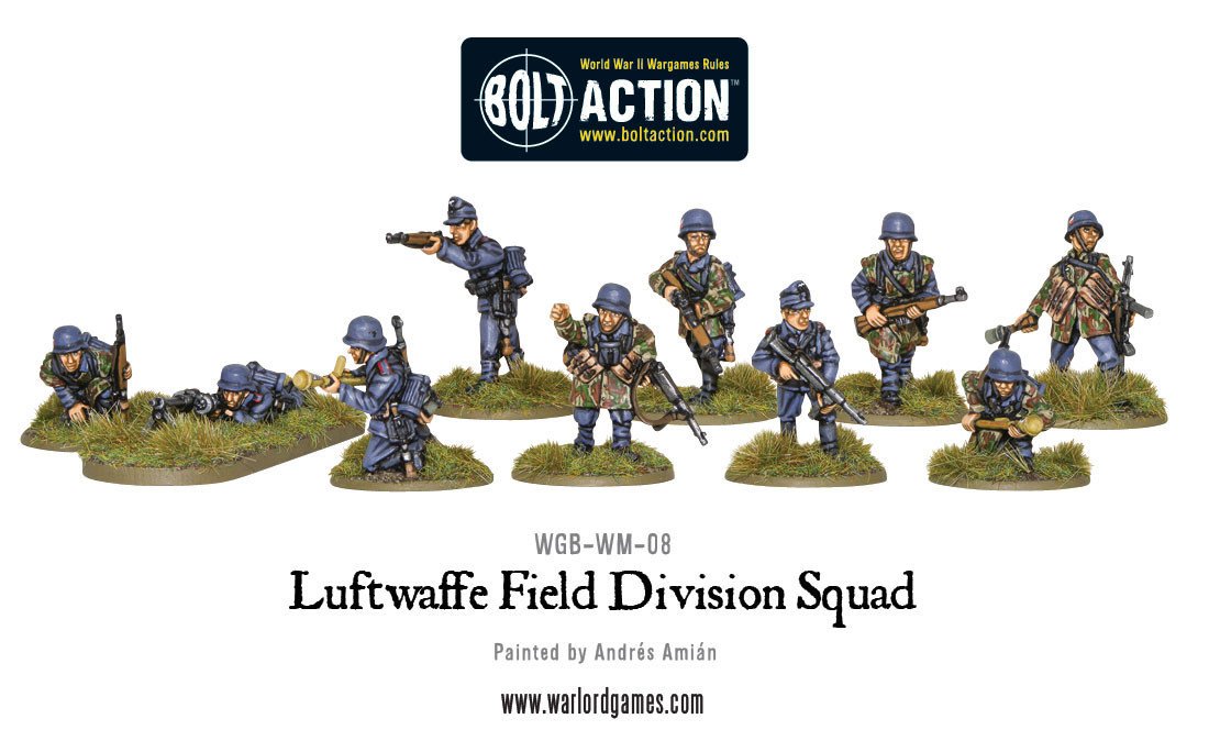 German Luftwaffe Field Division Squad - Bolt Action