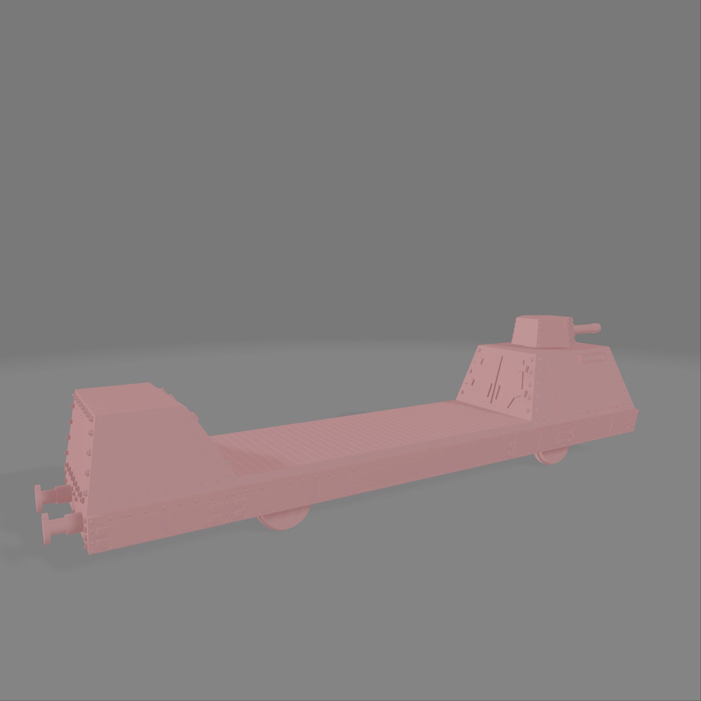 Armored Train Trailer Cart - Commissioned