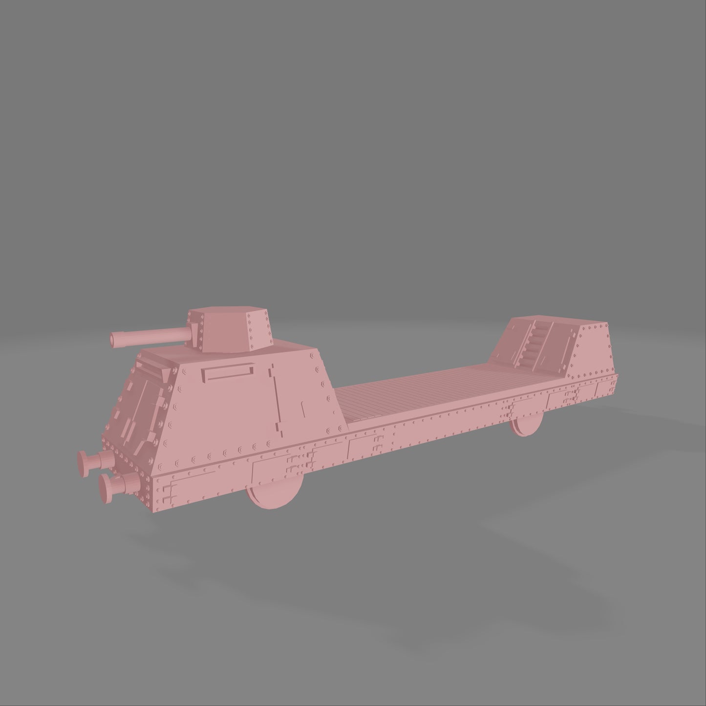 Armored Train Trailer Cart - Commissioned