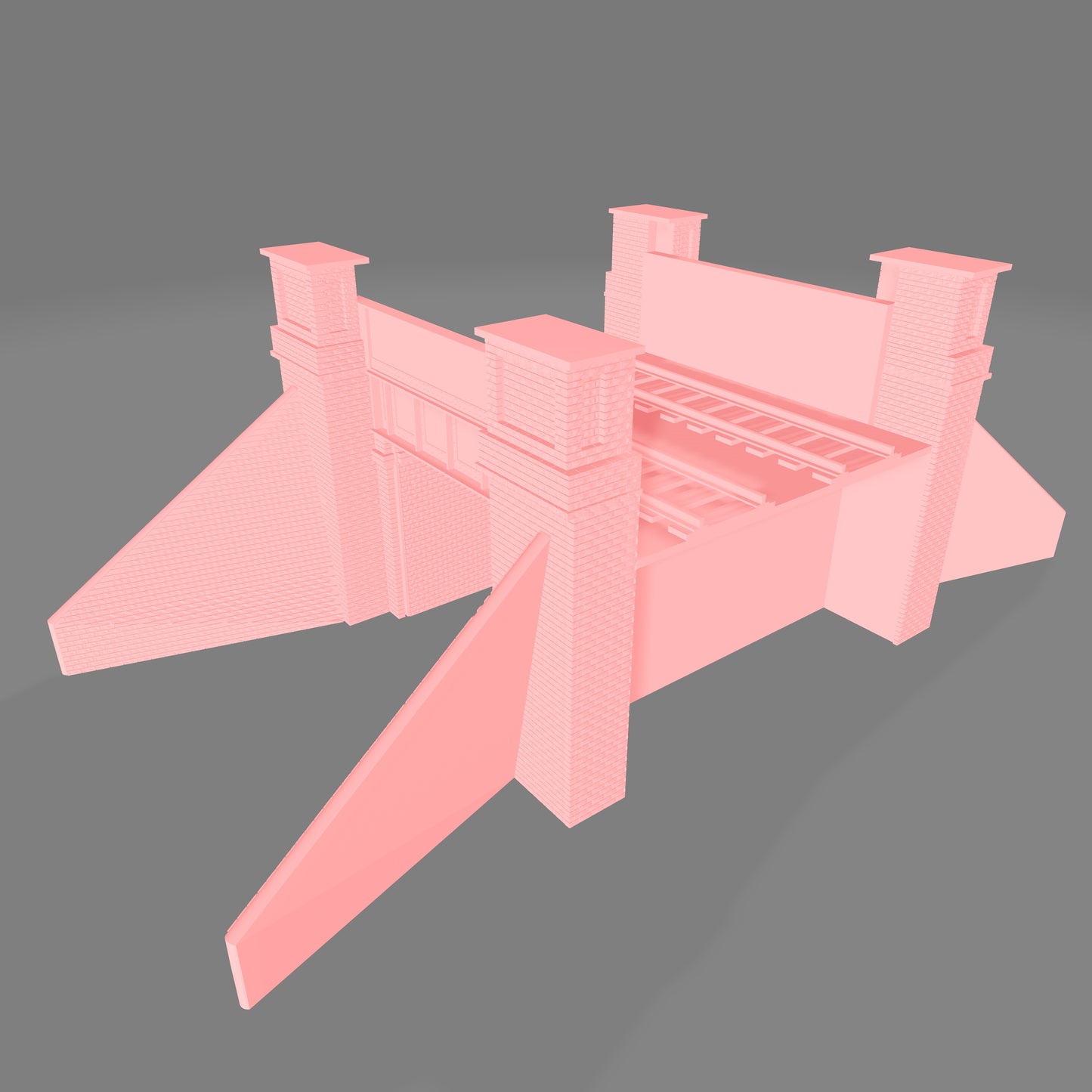 Railroad Brick Bridge Crossing - Commissioned