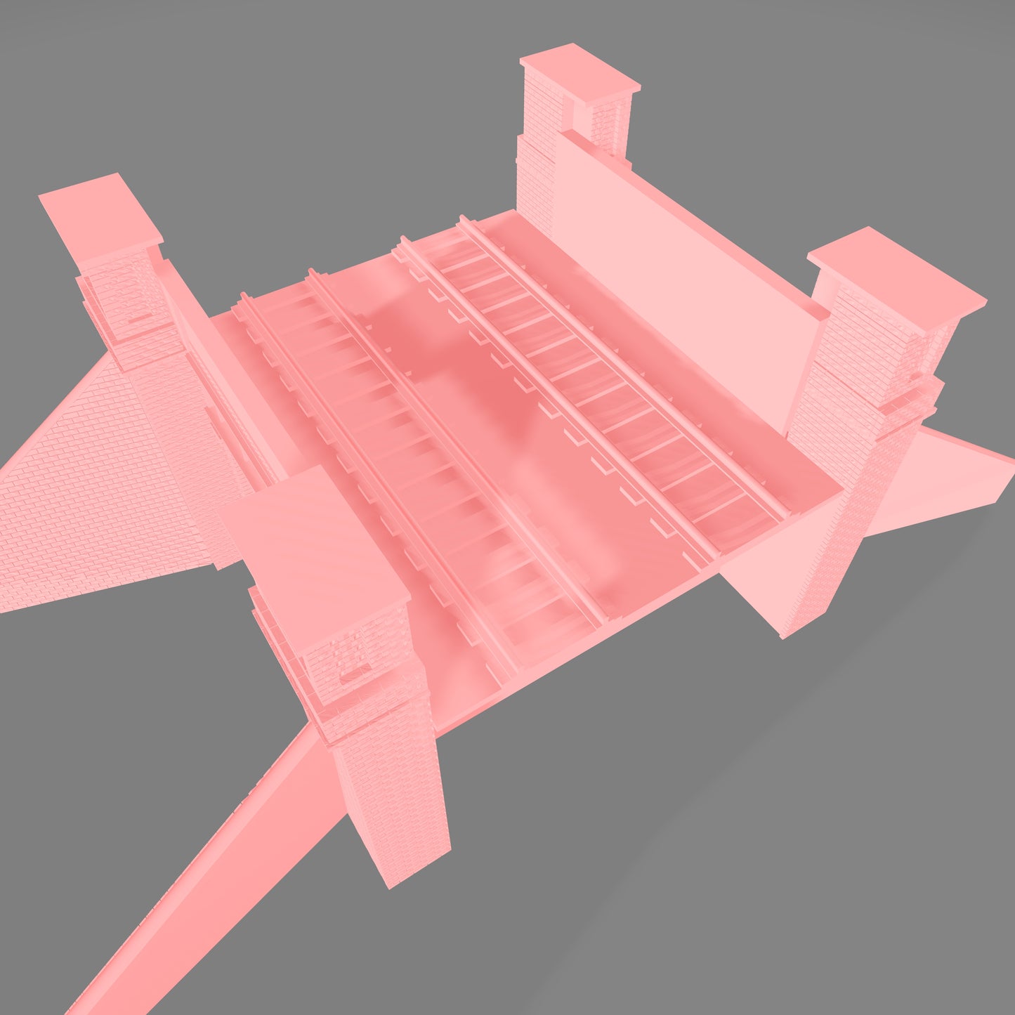 Railroad Brick Bridge Crossing - Commissioned