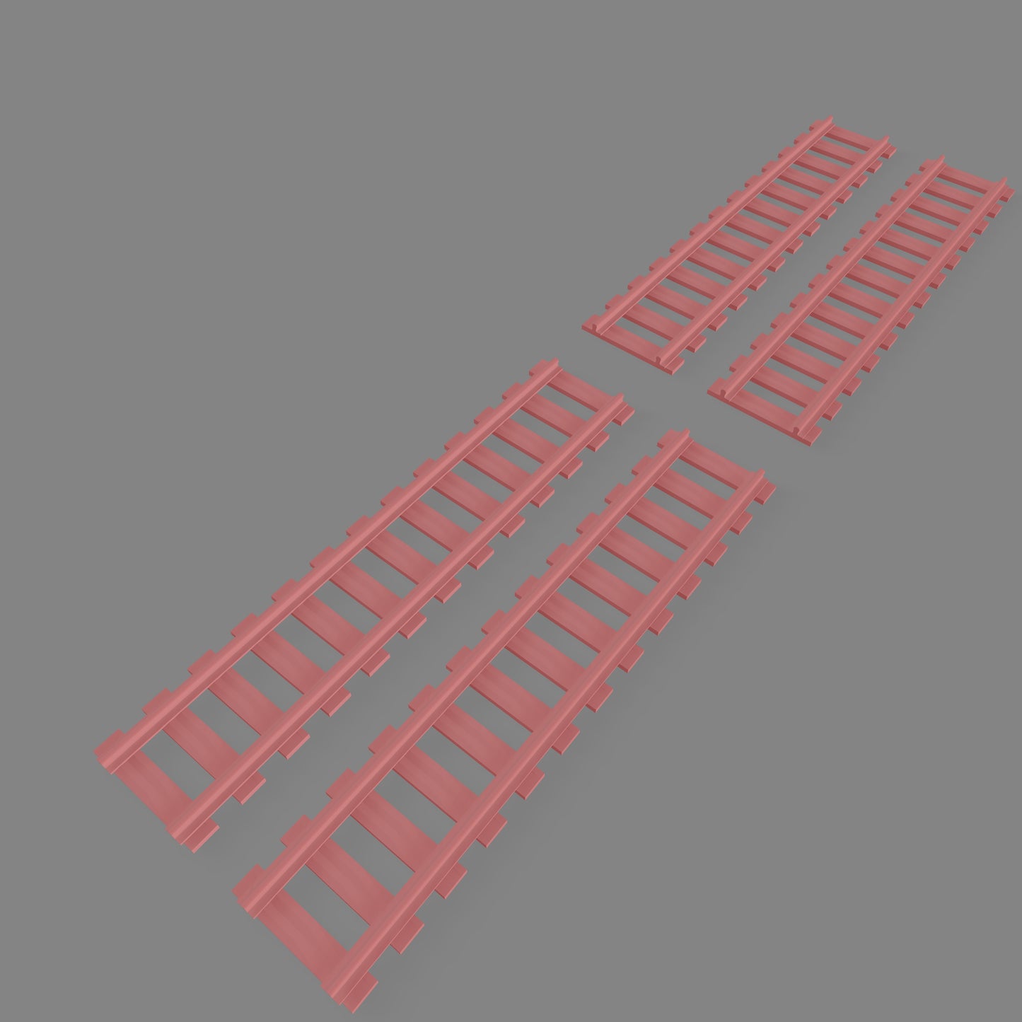 Railroad track Open x4 - Commissioned