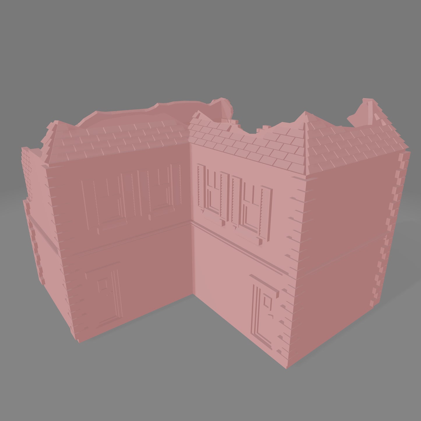 European Town Square Building Ruin #1 - Commissioned