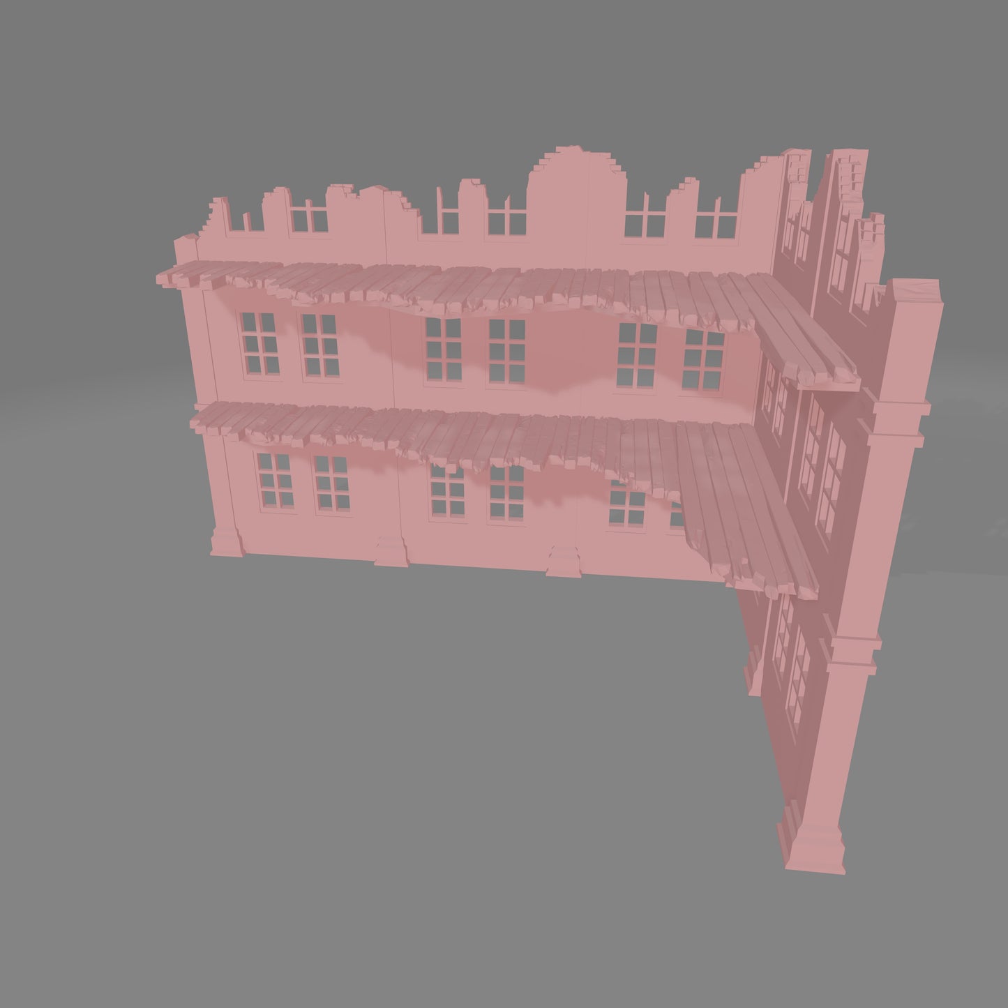 European Ruin #1 No Rubble - Commissioned