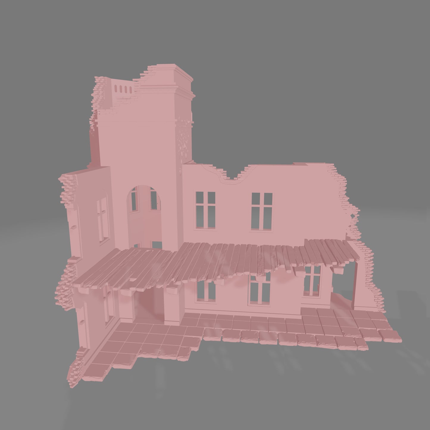 Burma Hotel Ruin - Commissioned
