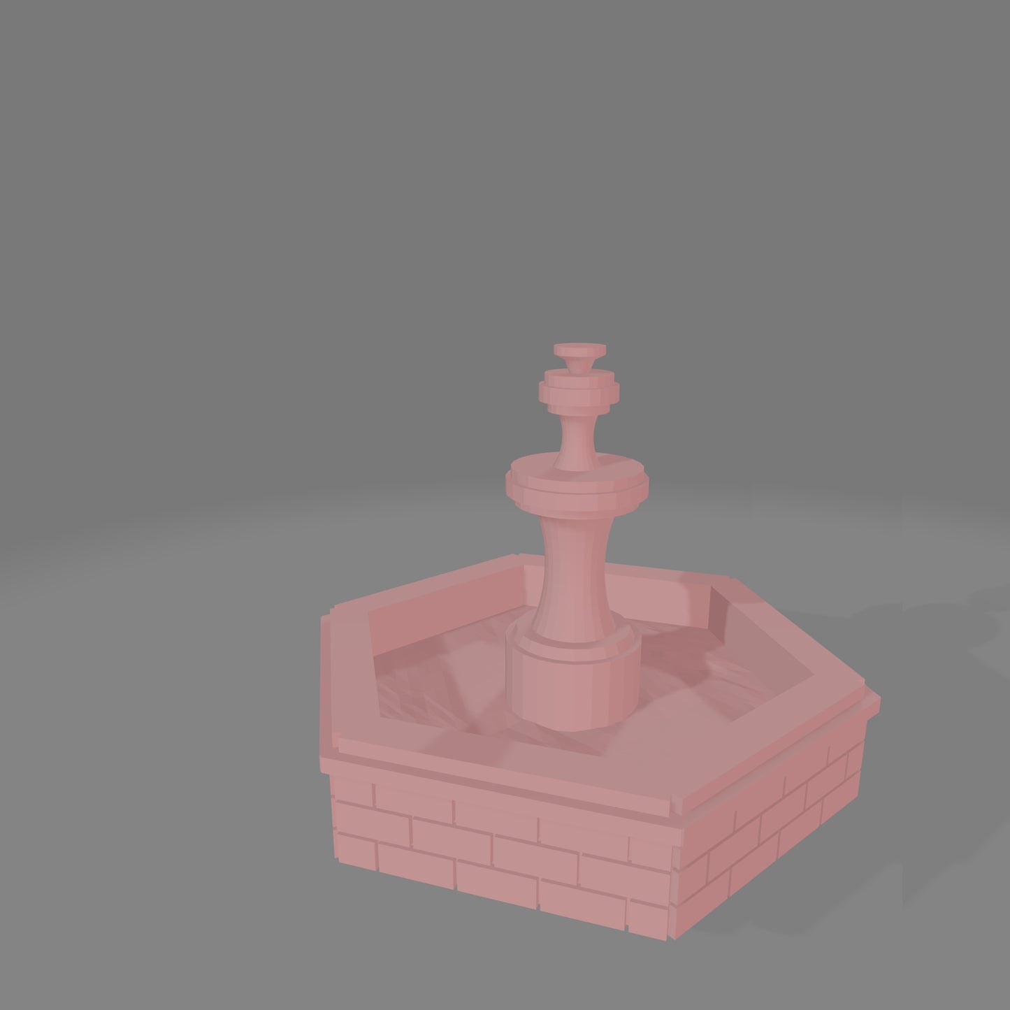 European Town Center Fountain - Commissioned