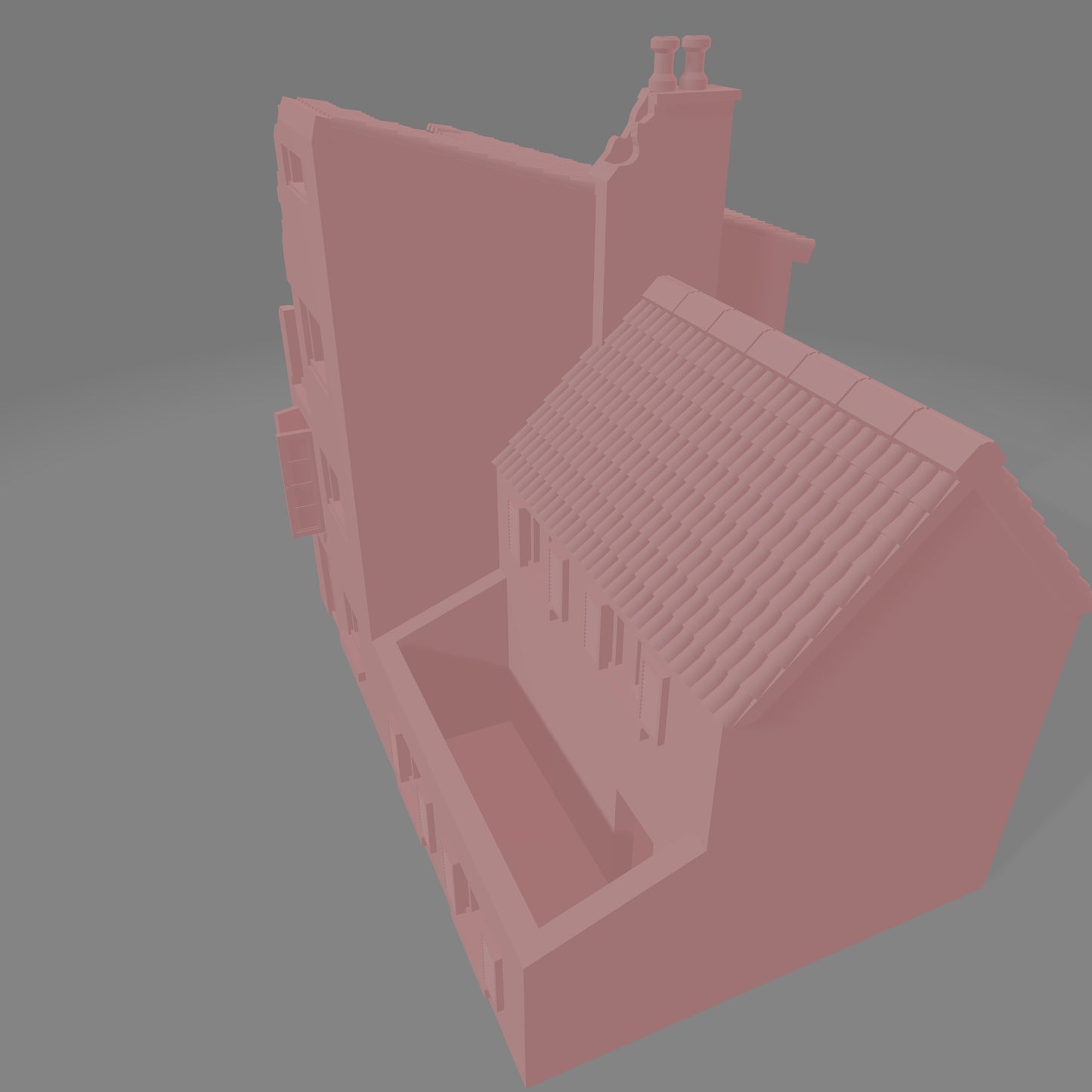 Italian House #1 Damaged - Commissioned