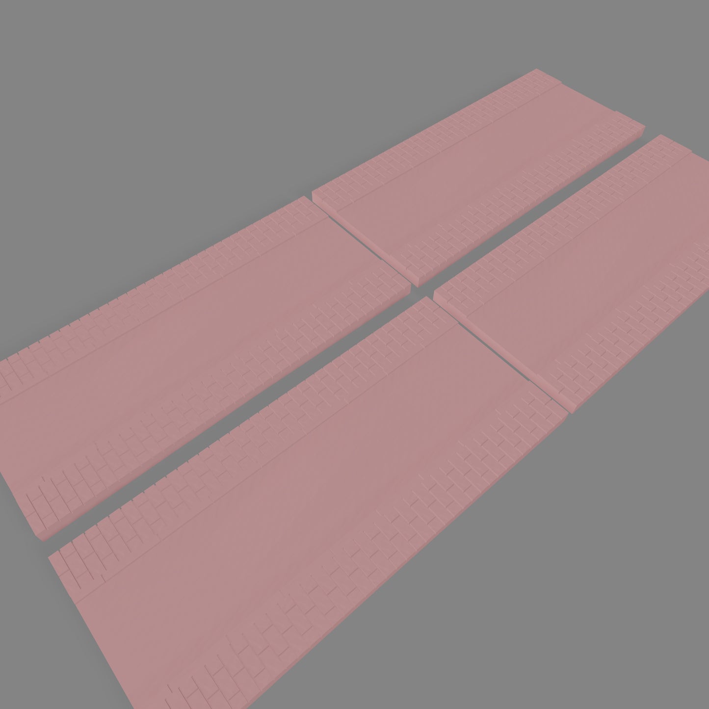 Road w. Sidewalks X4 - Commissioned