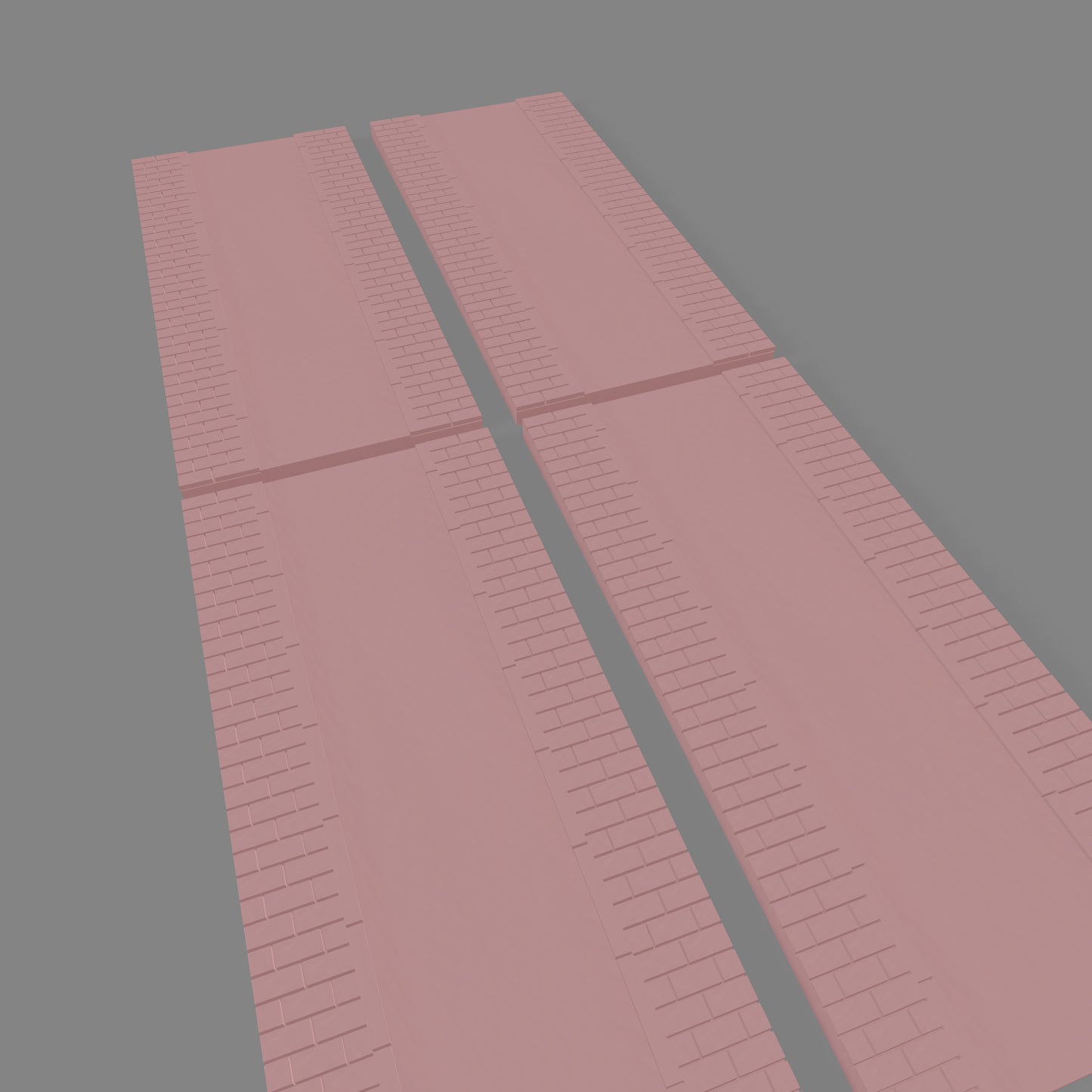 Road w. Sidewalks X4 - Commissioned