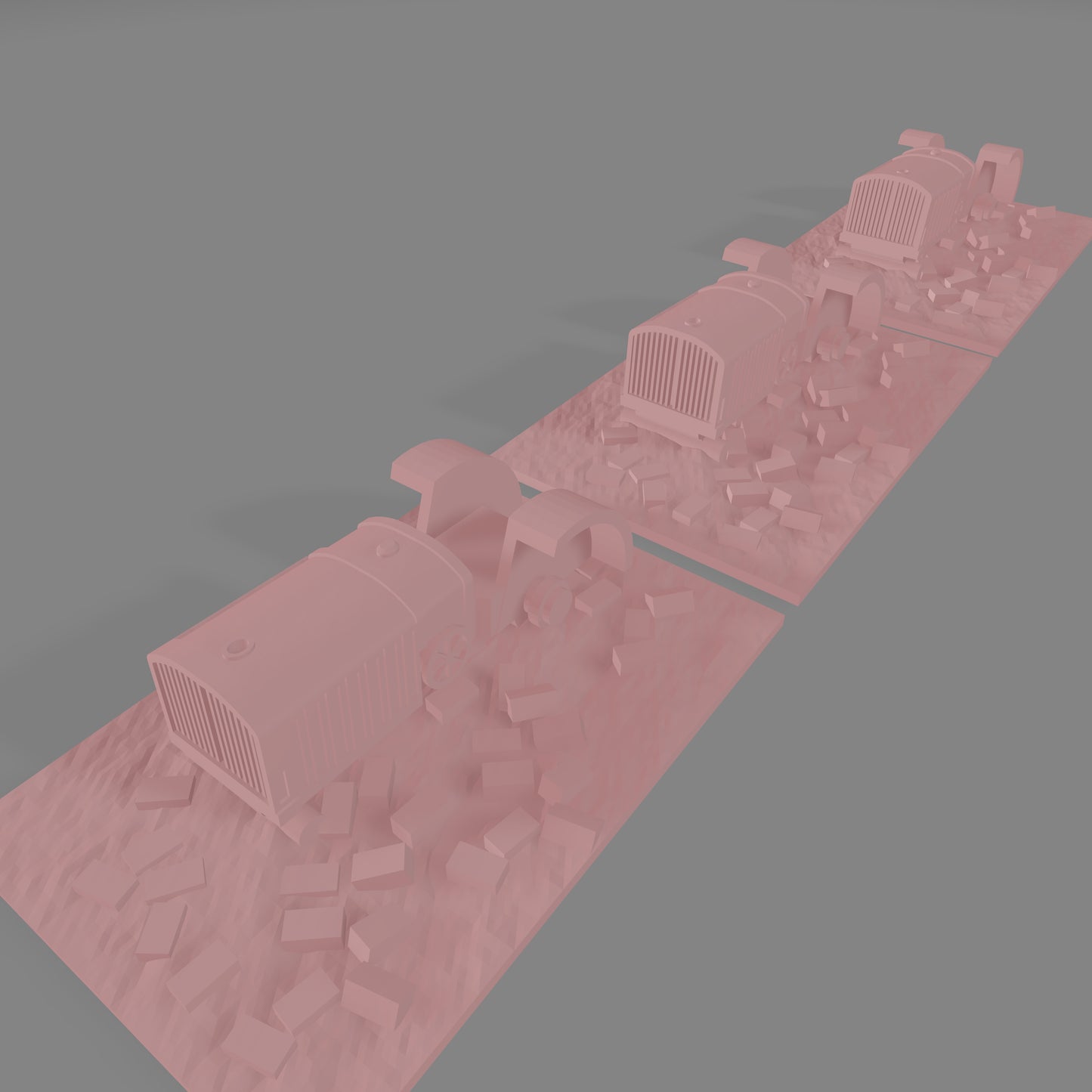 Leningrad Tractor Factory Rubble 1 x3 - Commissioned