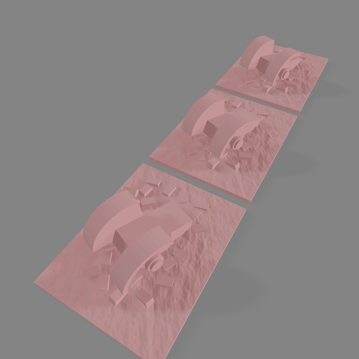 Leningrad Tractor Factory Rubble 2 x3 - Commissioned