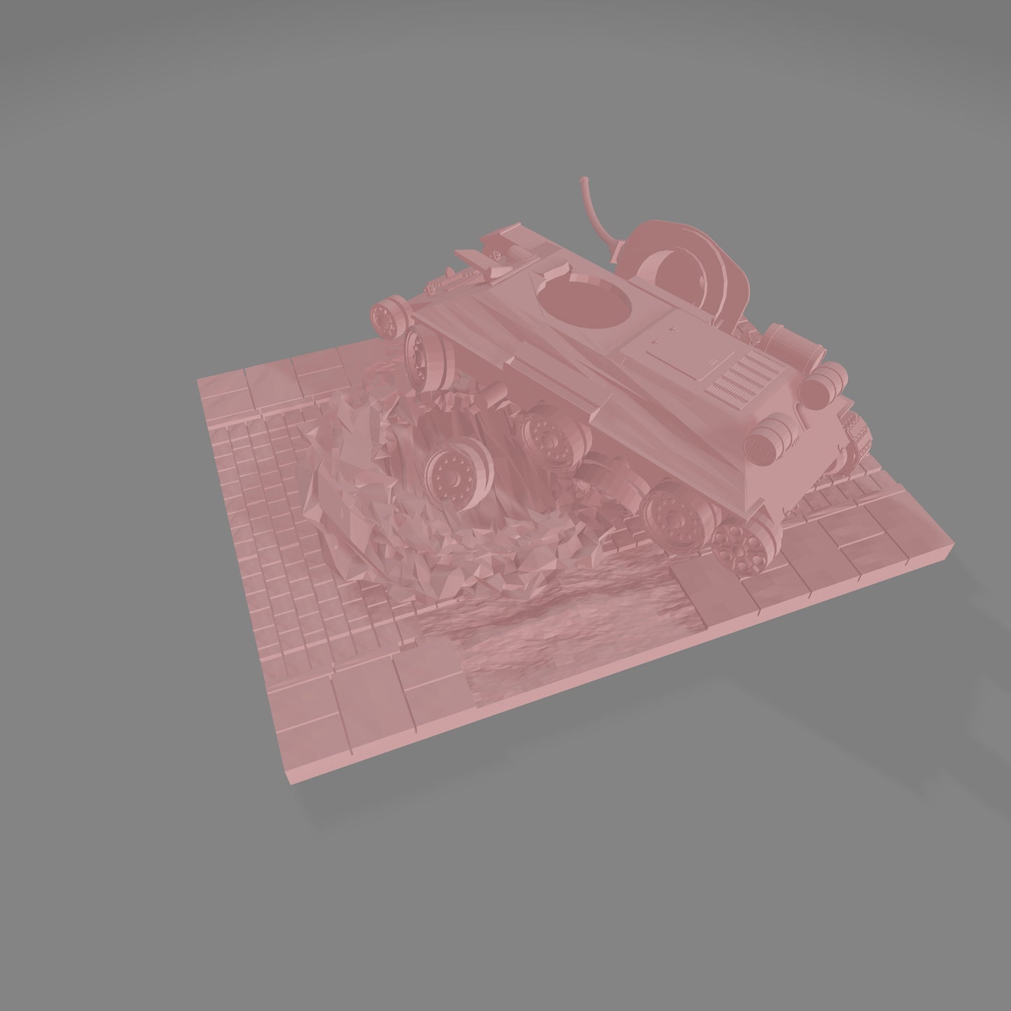 Damaged T34 Section - Commissioned