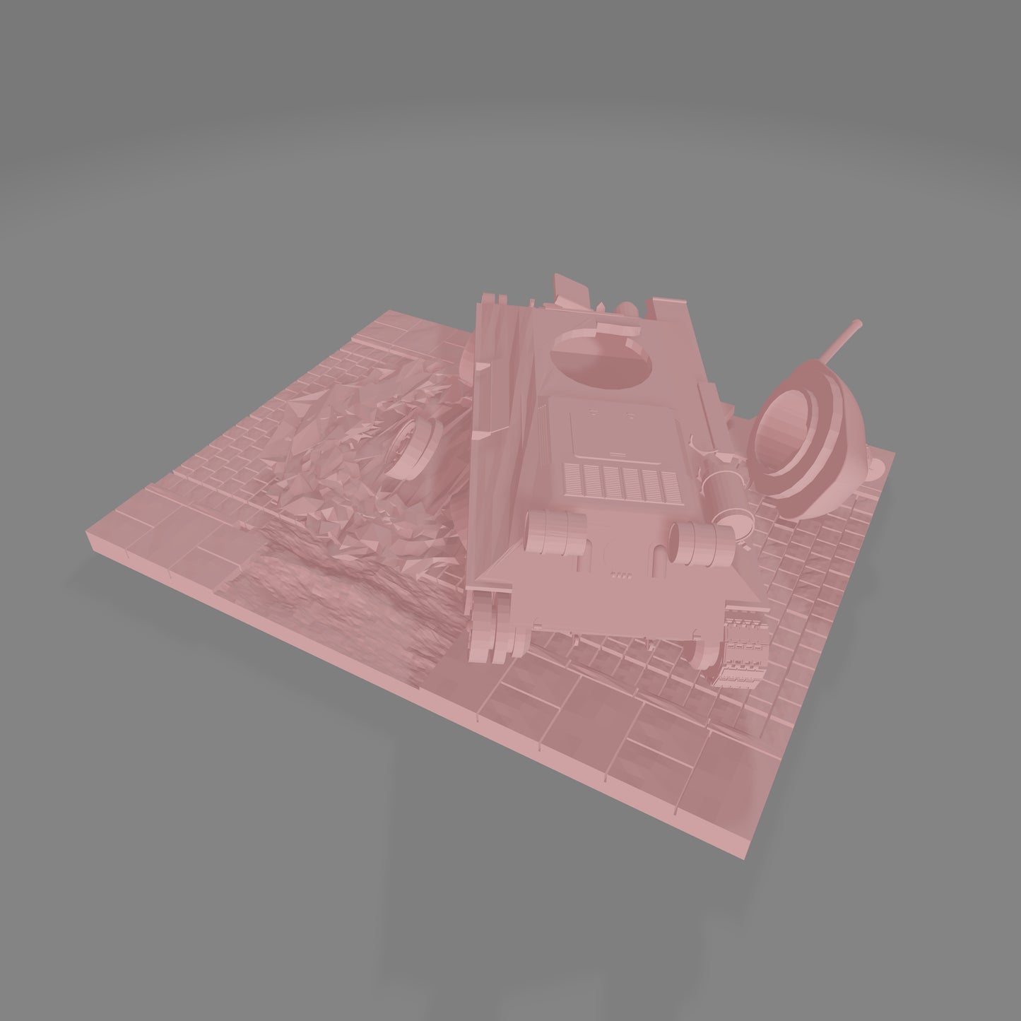 Damaged T34 Section - Commissioned