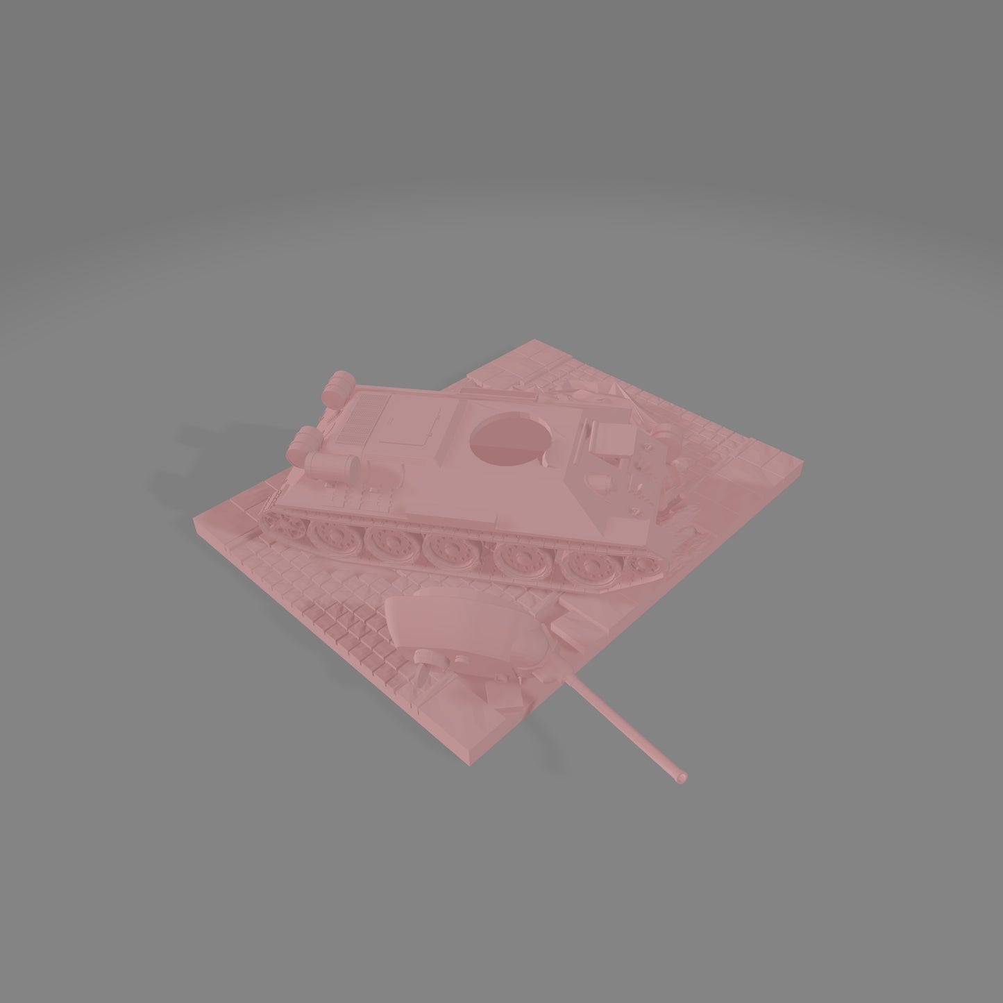 Damaged T34 Section - Commissioned