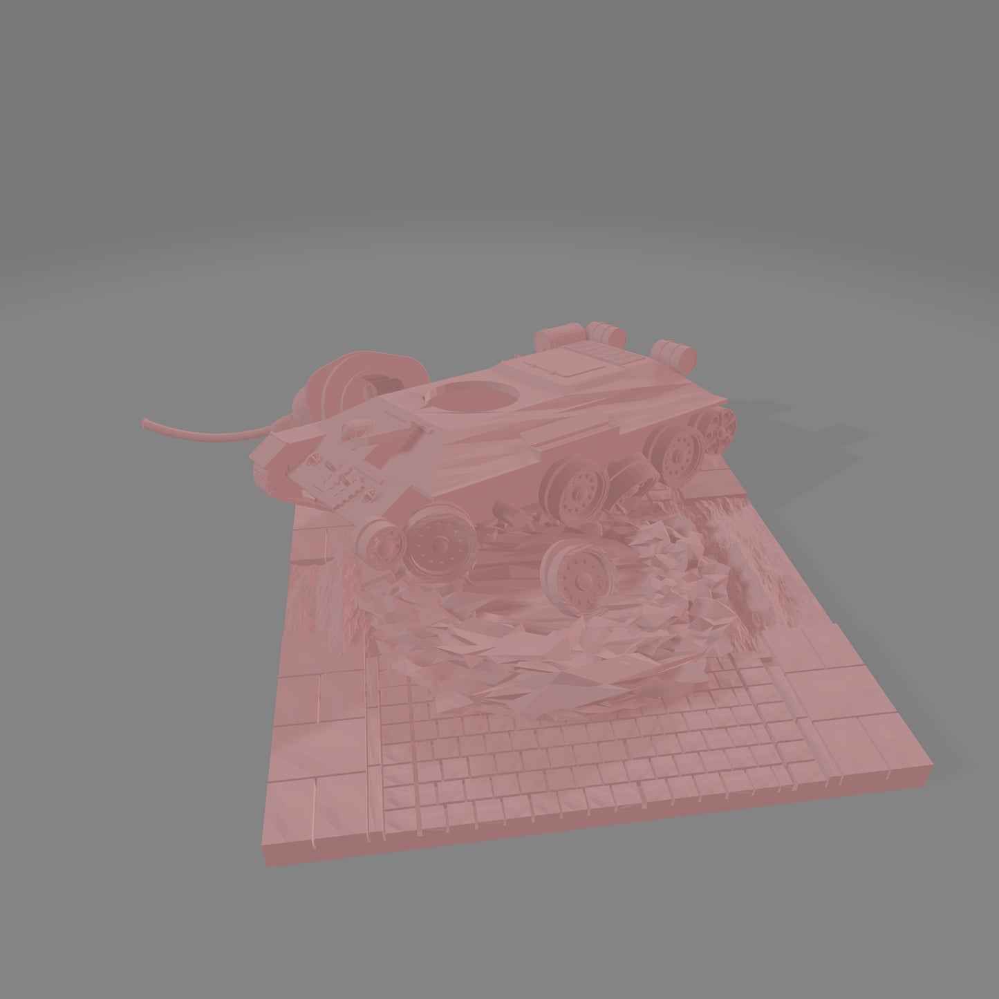 Damaged T34 Section - Commissioned