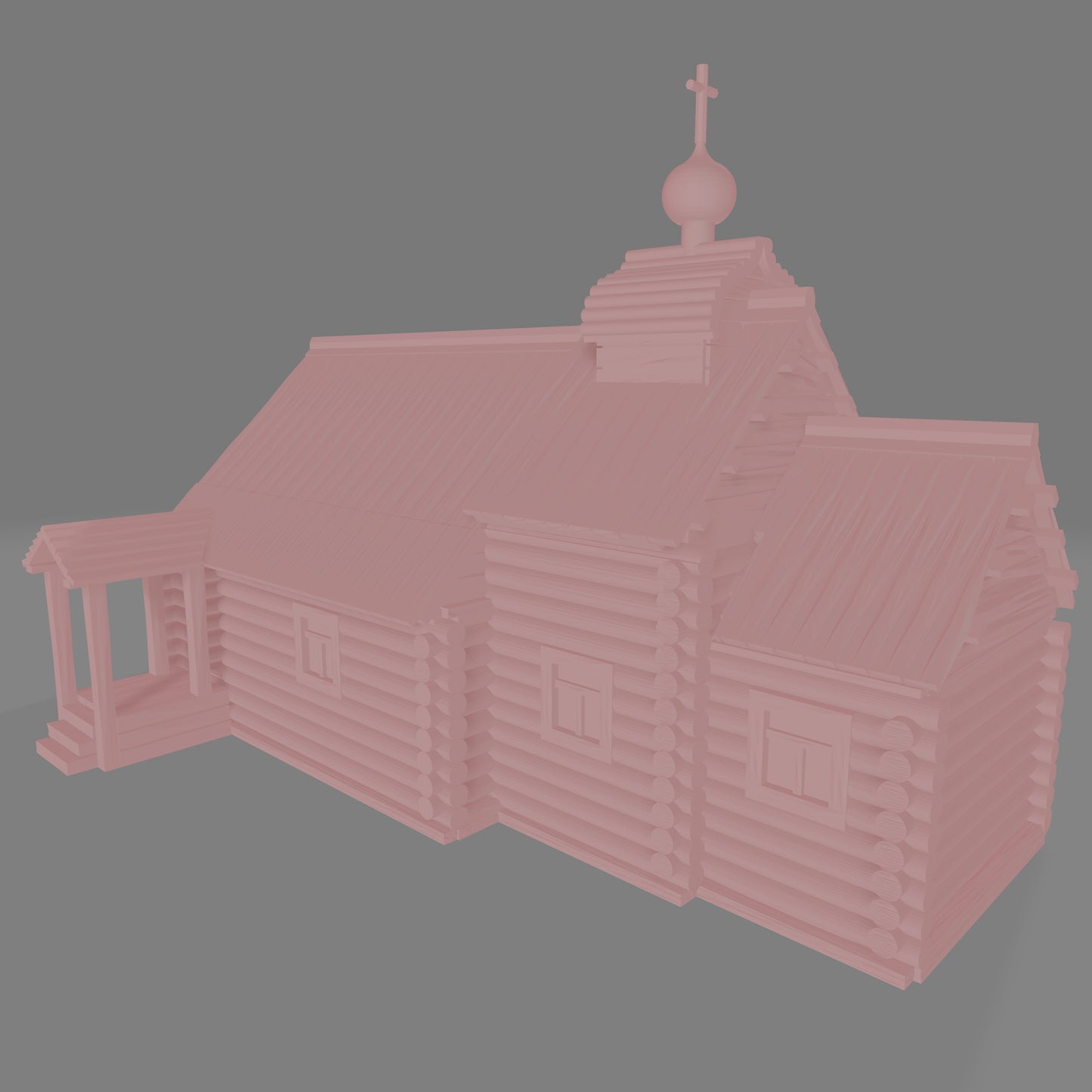 Russian Wooden Church - Commissioned