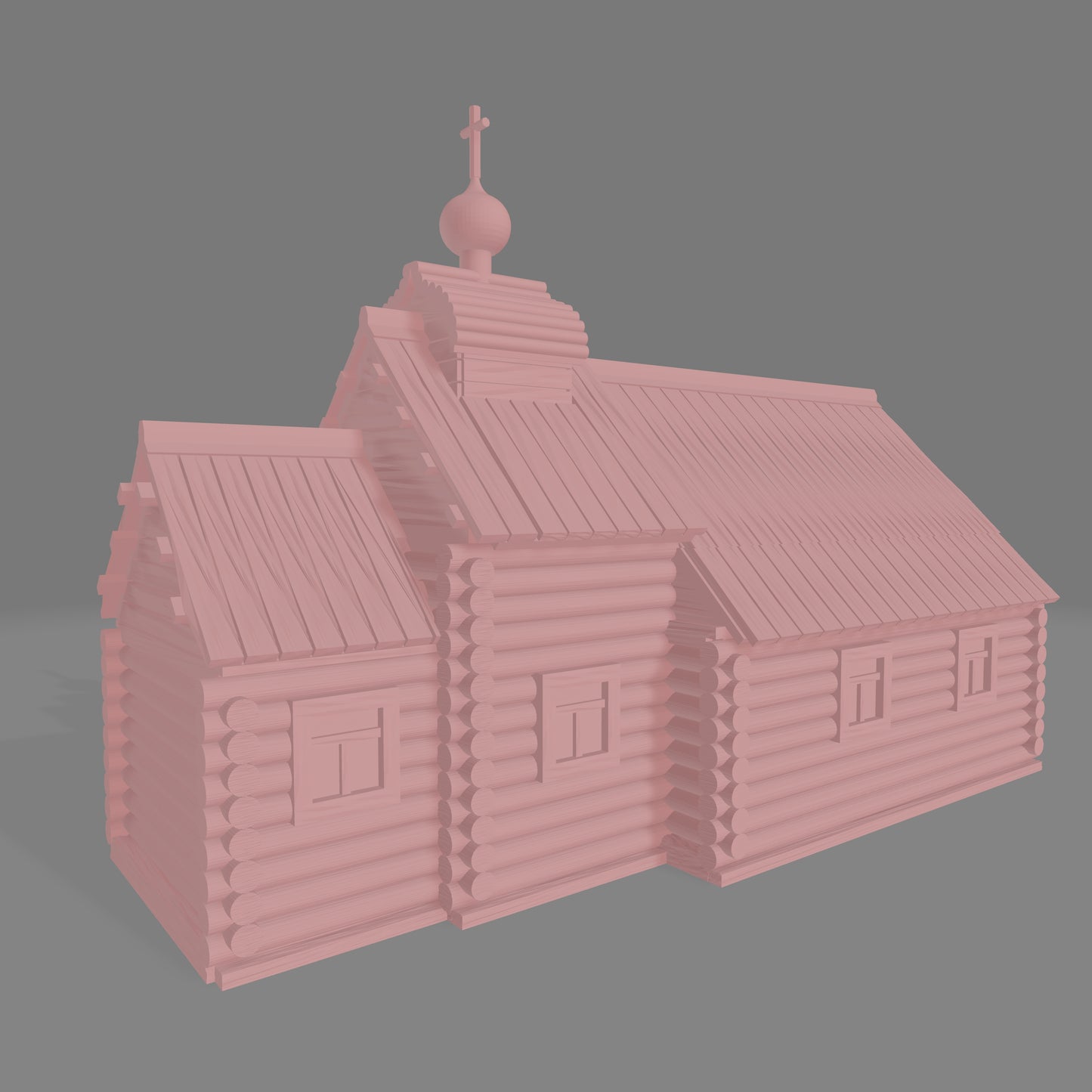 Russian Wooden Church - Commissioned