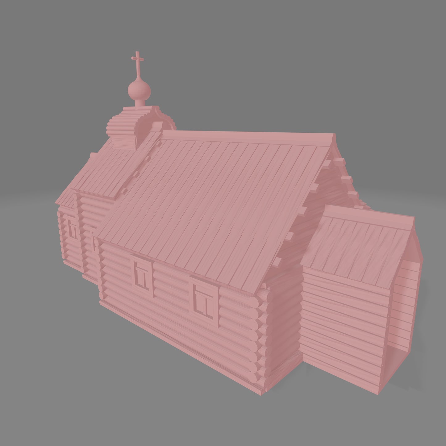 Russian Wooden Church - Commissioned