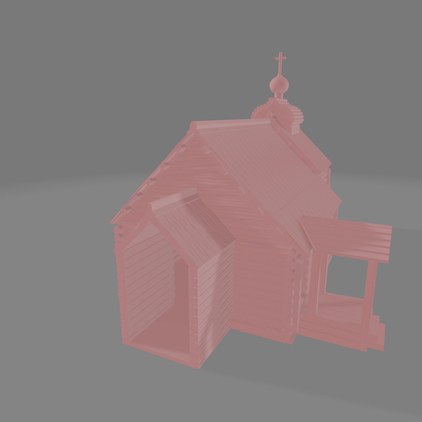 Russian Wooden Church - Commissioned